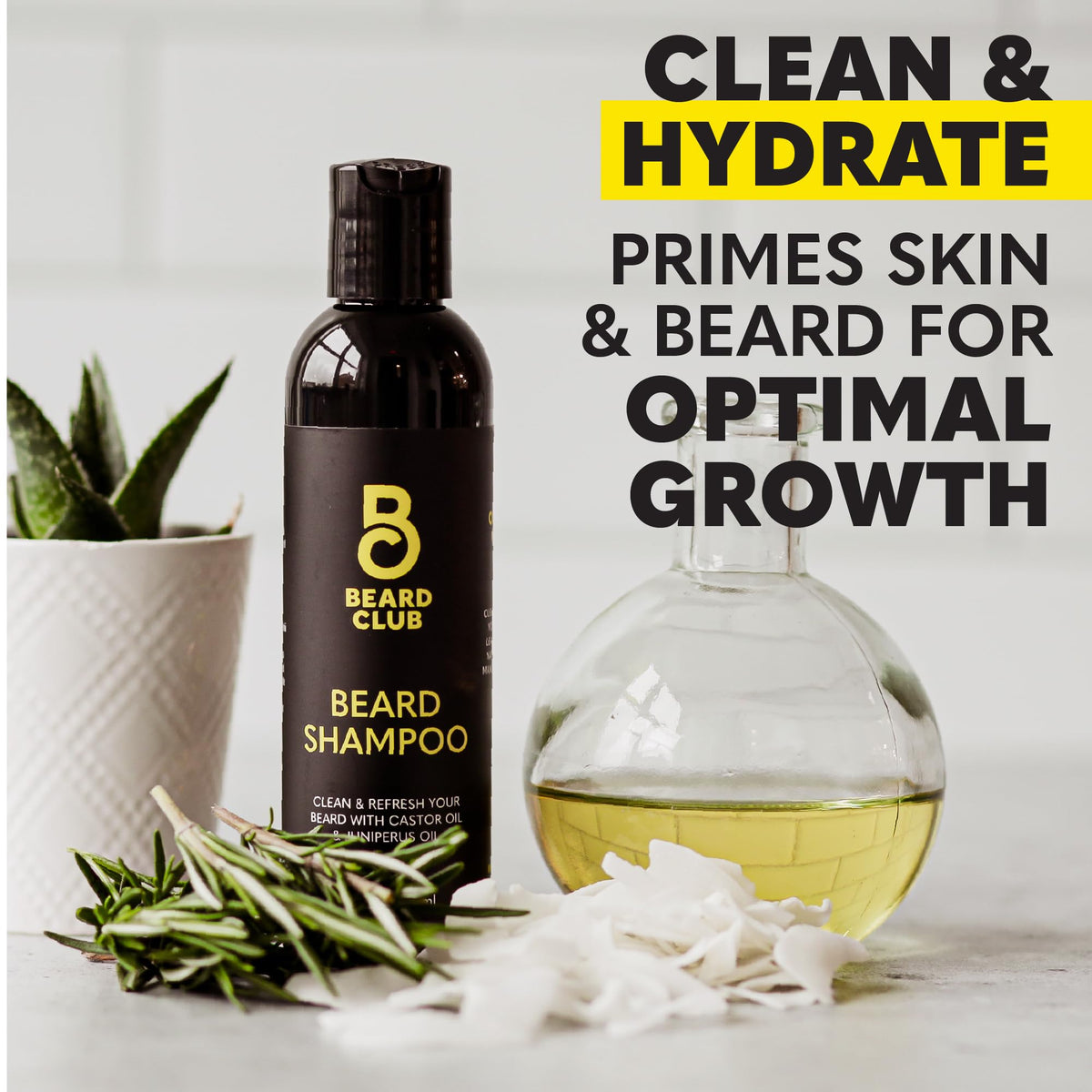 The Beard Club Premium Beard Kit for Men - Grooming & Care Kit - Cedar & Sandalwood Oil, Sandalwood Balm, Shampoo, Brush, Comb, Trimming Scissors, Straight Edge Razor - Gift Set