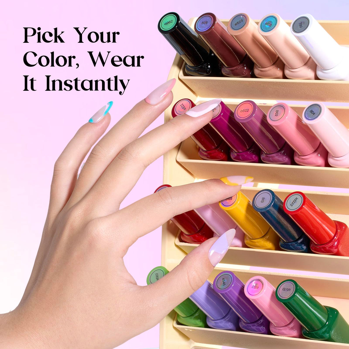 Beetles Cat Eye Gel Nail Polish Set, 36 Colors Magnetic Fall Gel Polish Kit