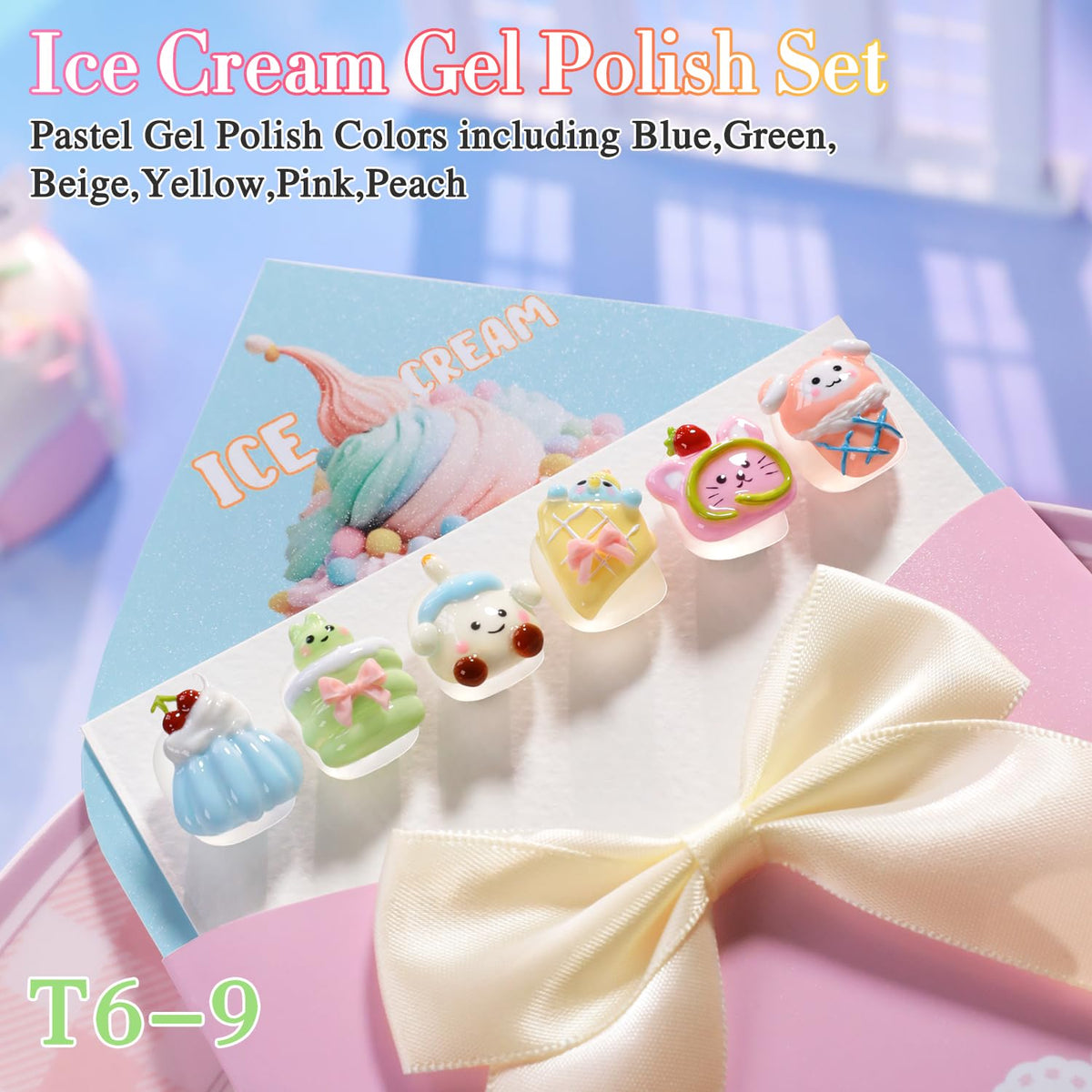 Double Rhythm 6 Pcs 15 ML Gel Polish Set Same Color Same Bottle Soak Off Gel Polish Kit Nail Art Manicure Salon DIY at Home for Women (Dark Light Brown Orange Maroon-T6-6)