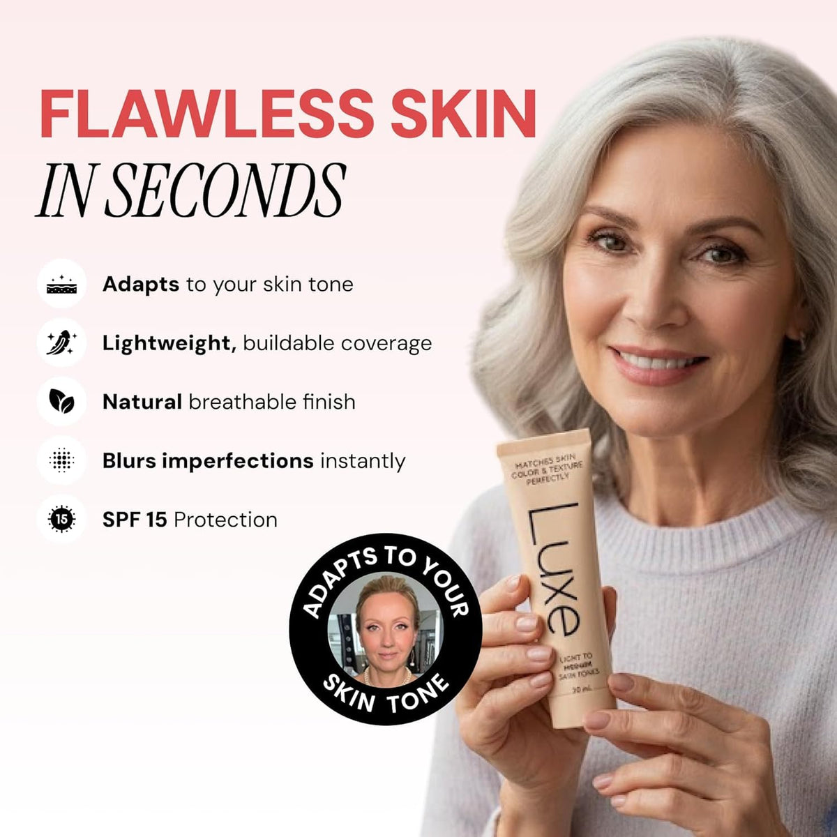 Luxe Color Changing Foundation – Light