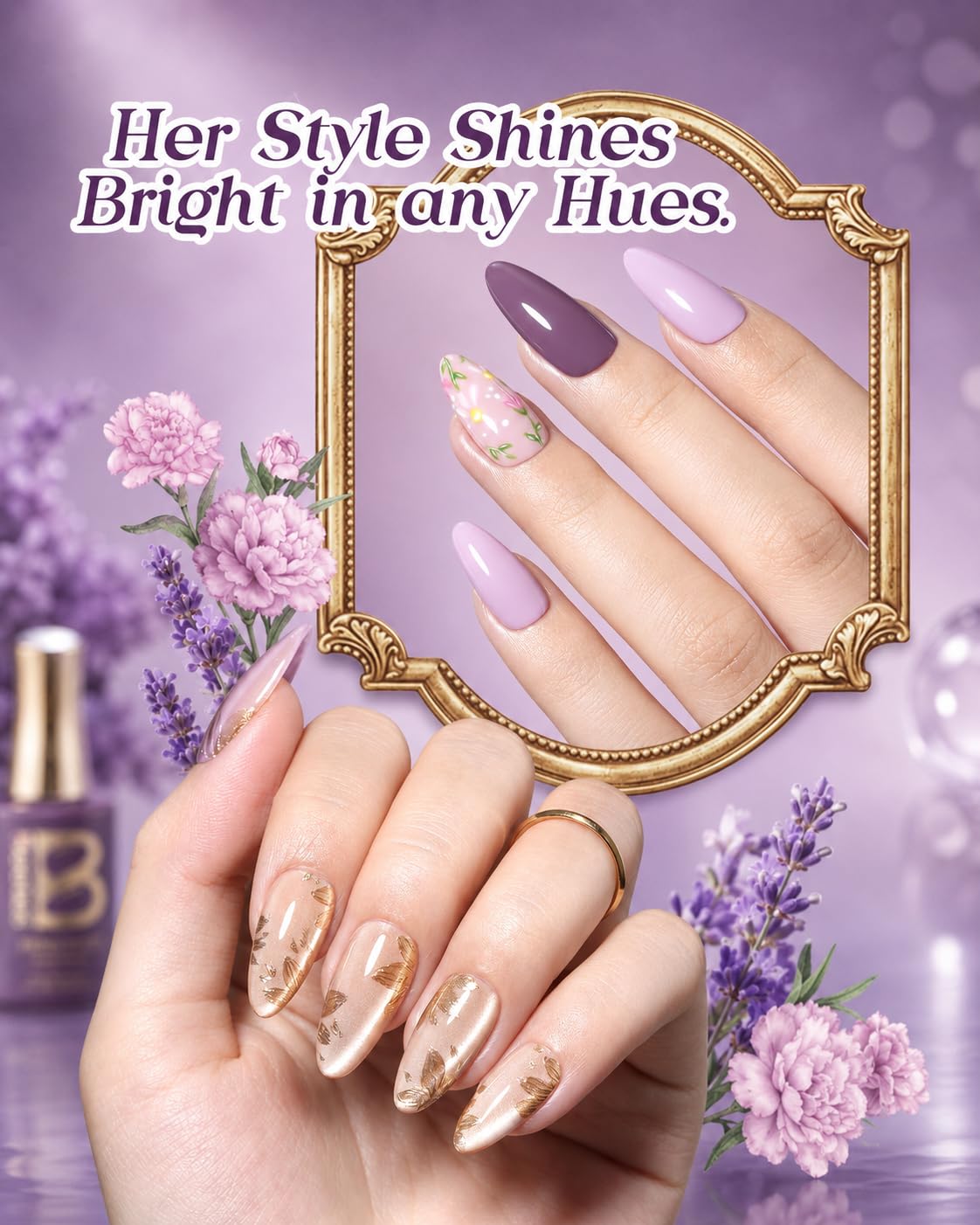 Beetles Gel Nail Polish Kit with U V Light - 80Pcs 55 Colors Gel Nail Kit