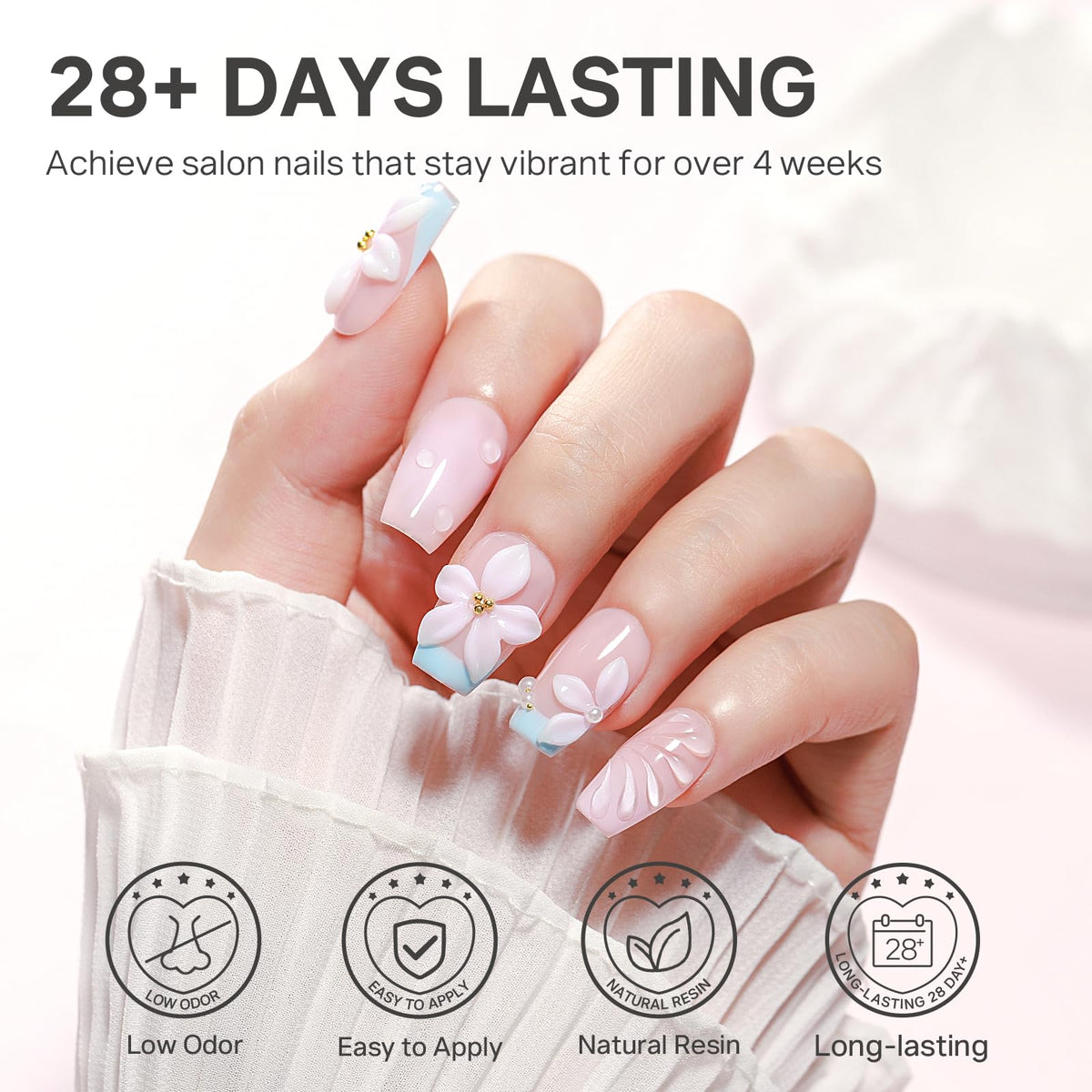 MIZHSE 3D Nail Scupting Gel for Nail Art, 6PCS Neon Colors Non-sticky