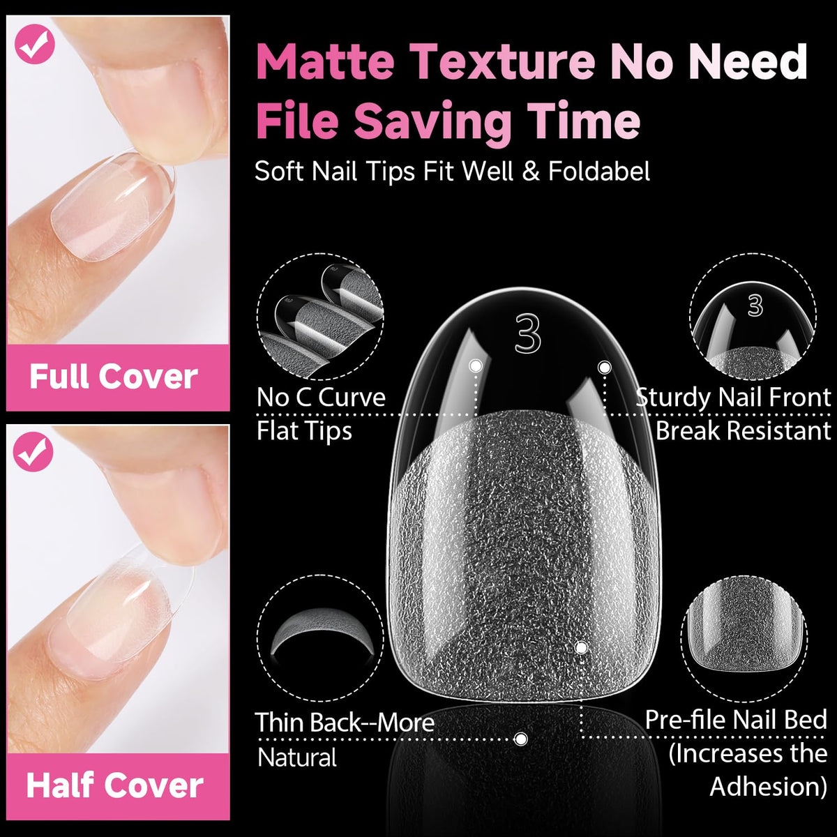 UNA GELLA Solid Nail Glue Super Strong for Press On Nails & Nail Tips 15g