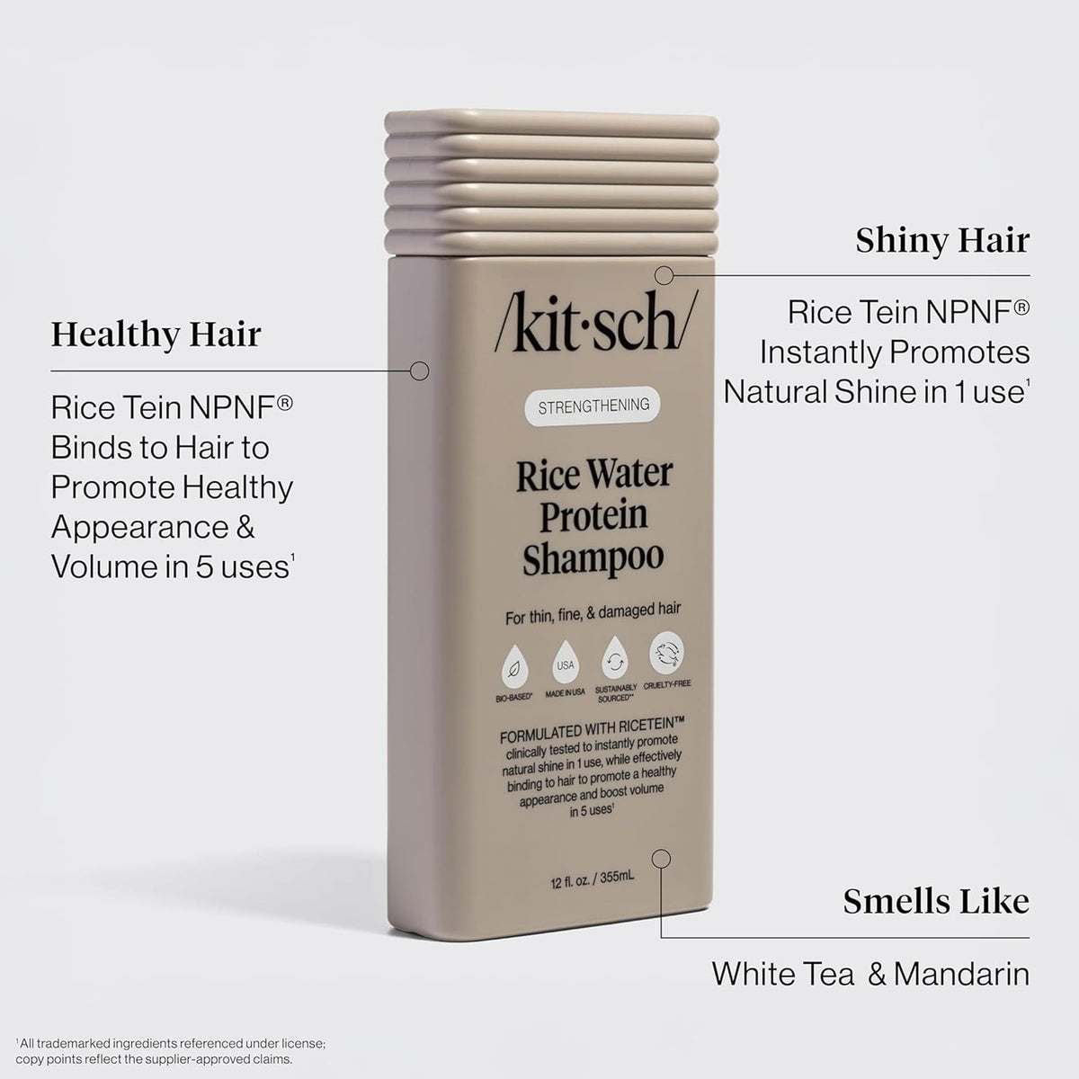 Kitsch Rosemary & Biotin Shampoo and Conditioner Set – Made in USA