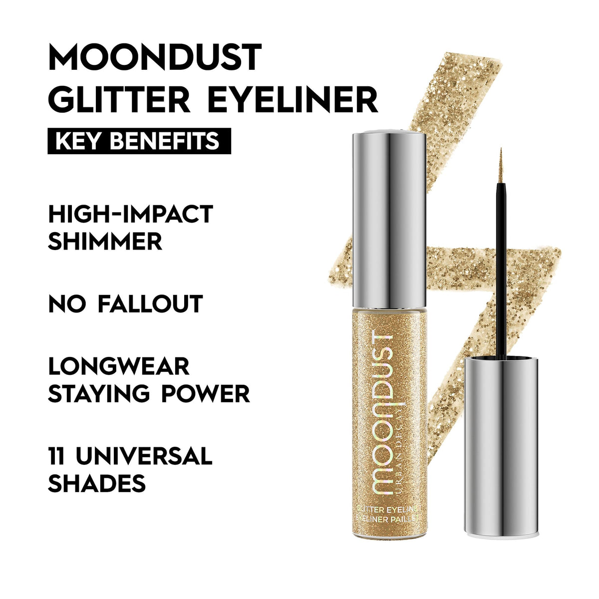 Urban Decay Moondust Liquid Glitter Eyeliner - Longwear Reflective Sparkle