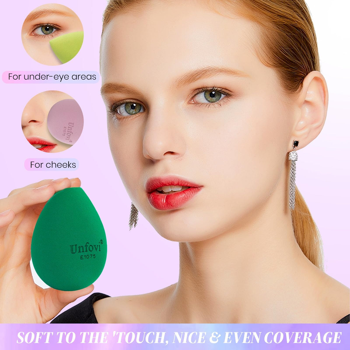 7-Pack Makeup Sponges Set, Cosmetic Sponge for Foundation & Concealer, Latex-Free Reusable Beauty Face Blender, Soft Makeup Blenders for Liquid, Cream, Powder Wet/Dry Application (Multi)