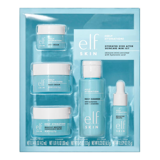 e.l.f. SKIN Holy Hydration! Hydrated Ever After Skincare Mini Kit, Travel