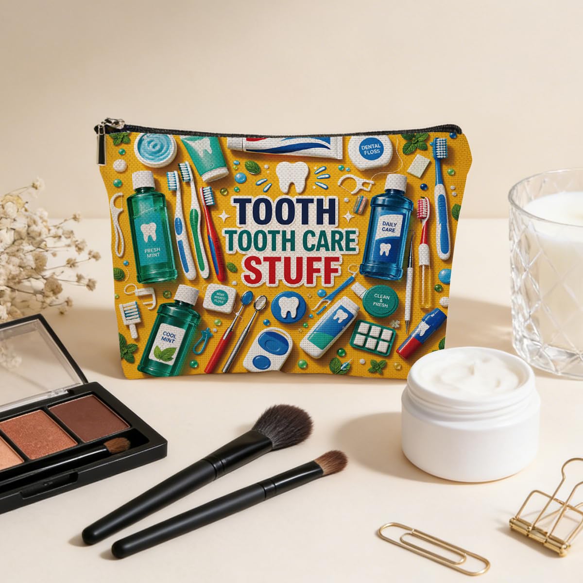 Funny Poisons Makeup Bag, Witchy Gifts Cosmetic Bag Travel Toiletry Bags