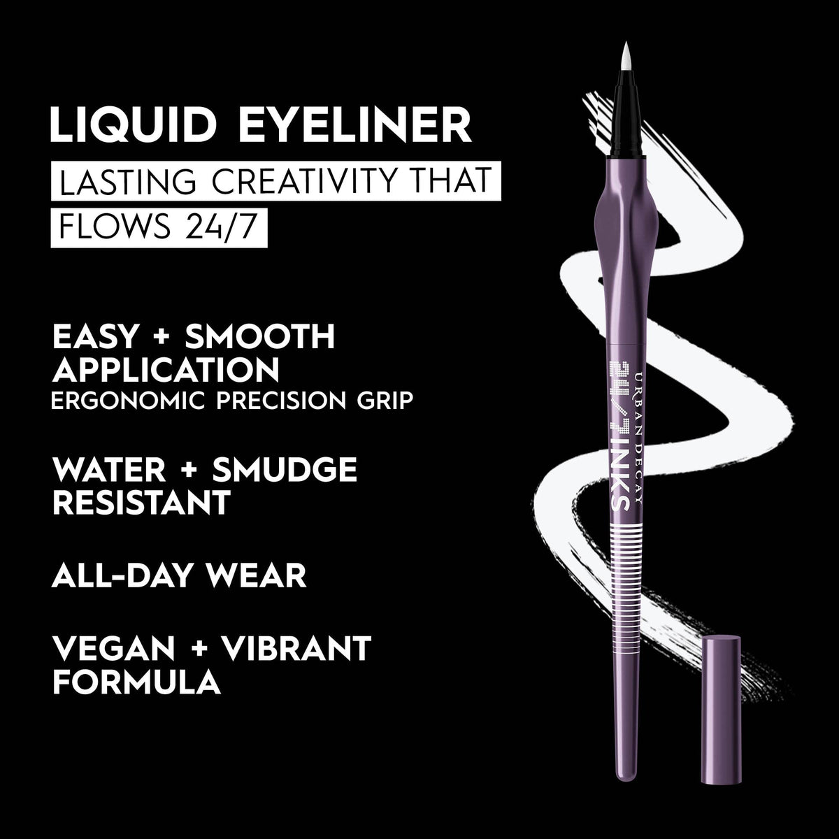 Urban Decay 24/7 Inks Easy Ergonomic Liquid Eyeliner Pen - Vibrant Liners