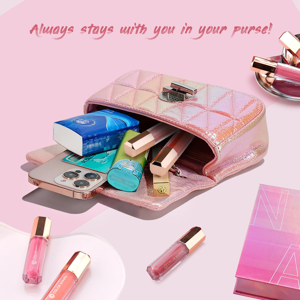 Color Nymph Makeup Kit for Teens Girls Beginners Travel Make up Set Green