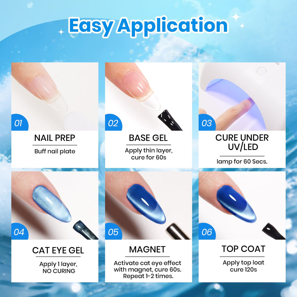 beetles Gel Polish Whispers of Love Jelly Gel Nail Polish Set, 6 Colors