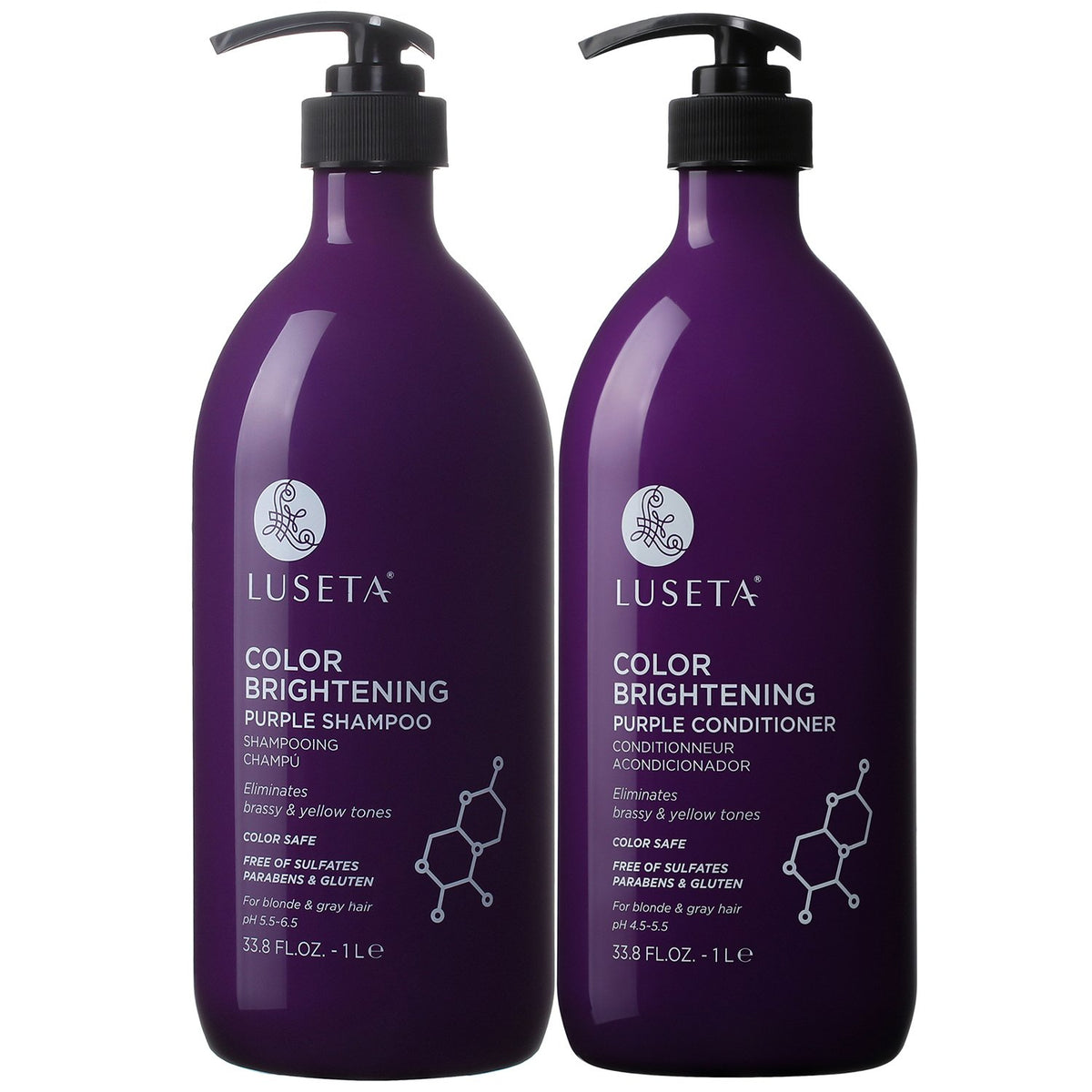 Luseta Rosemary Mint Shampoo and Conditioner Set for Hair Strengthening