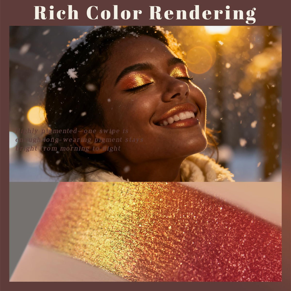 Noerrors Duochrome Plum Mauve Green Blue Glitter Eyeshadow Palette, Holographic Chameleon Rich Color Shimmer Metallic Eye Shadow, Color Shift Sparkle Iridescent Eye Brightener Fairy Makeup for Rave#02
