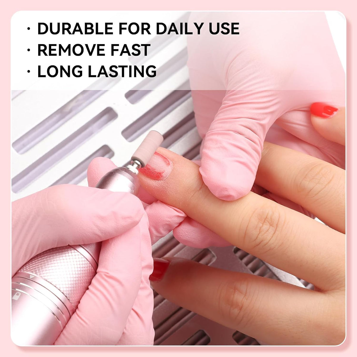 Makartt Nail Drill Sanding Bands - 100Pcs 80/120/180/240 4 Color Grit File