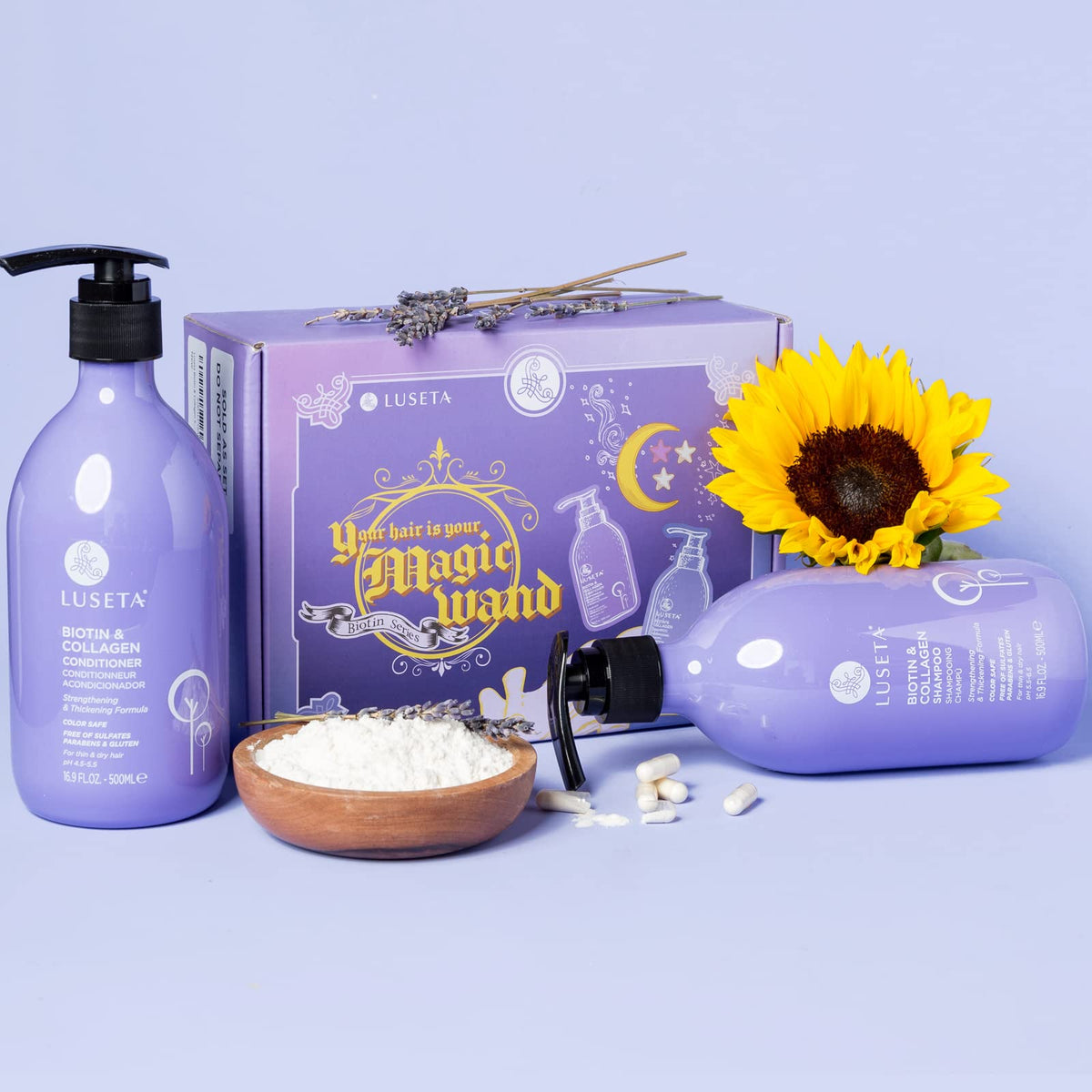 Luseta Biotin Shampoo and Conditioner Set, Thickening for Thinning Hair