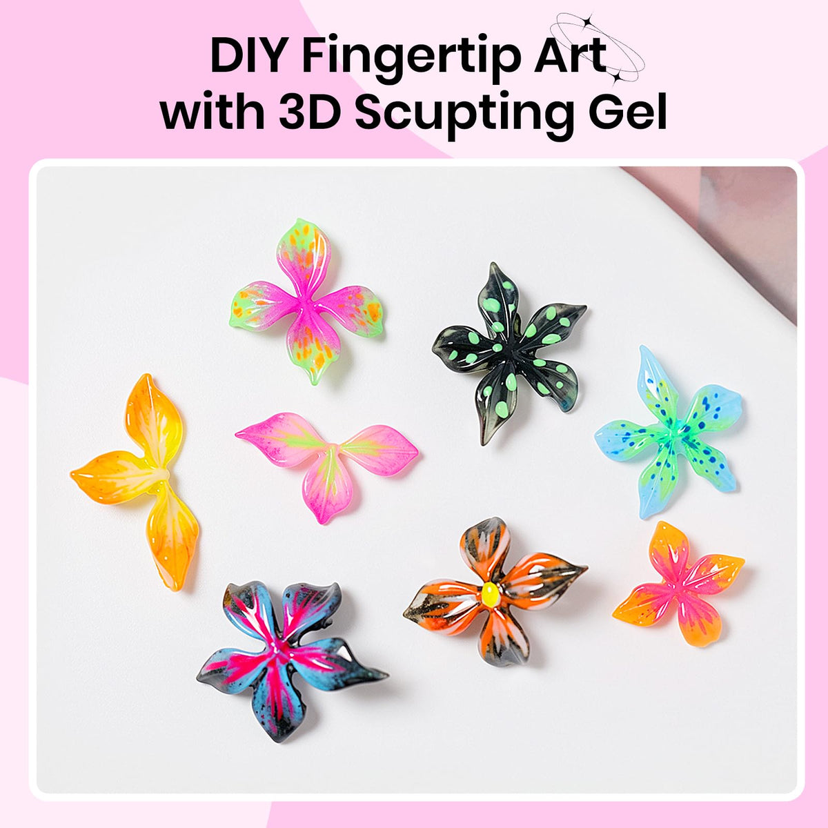 3D Gel for Nail Art, Clear 3d Sculpting Gel for Nail Art
