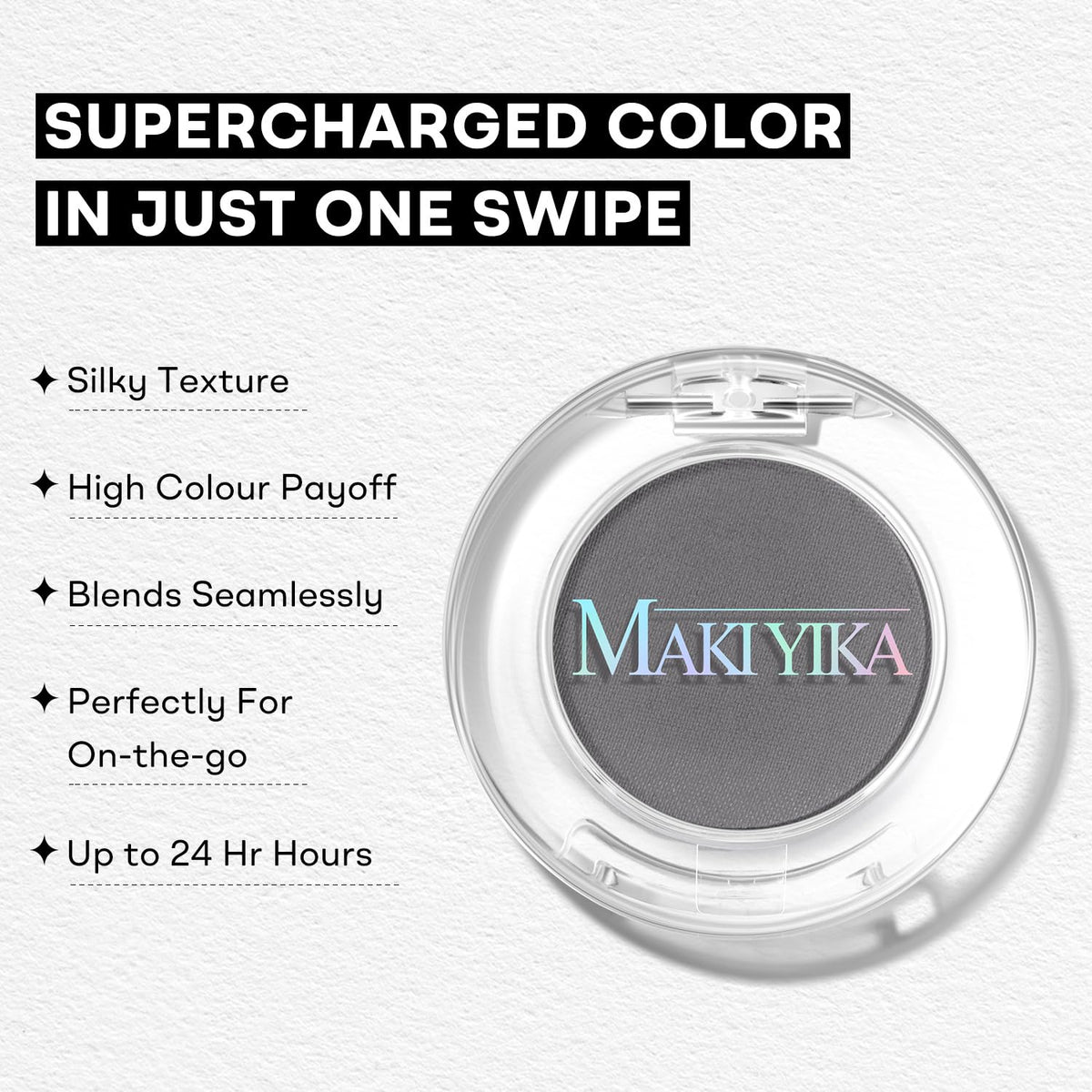 MAKI YIKA Black Red Eyeshadows Dark Red Black Grey Eye Shadows Palette