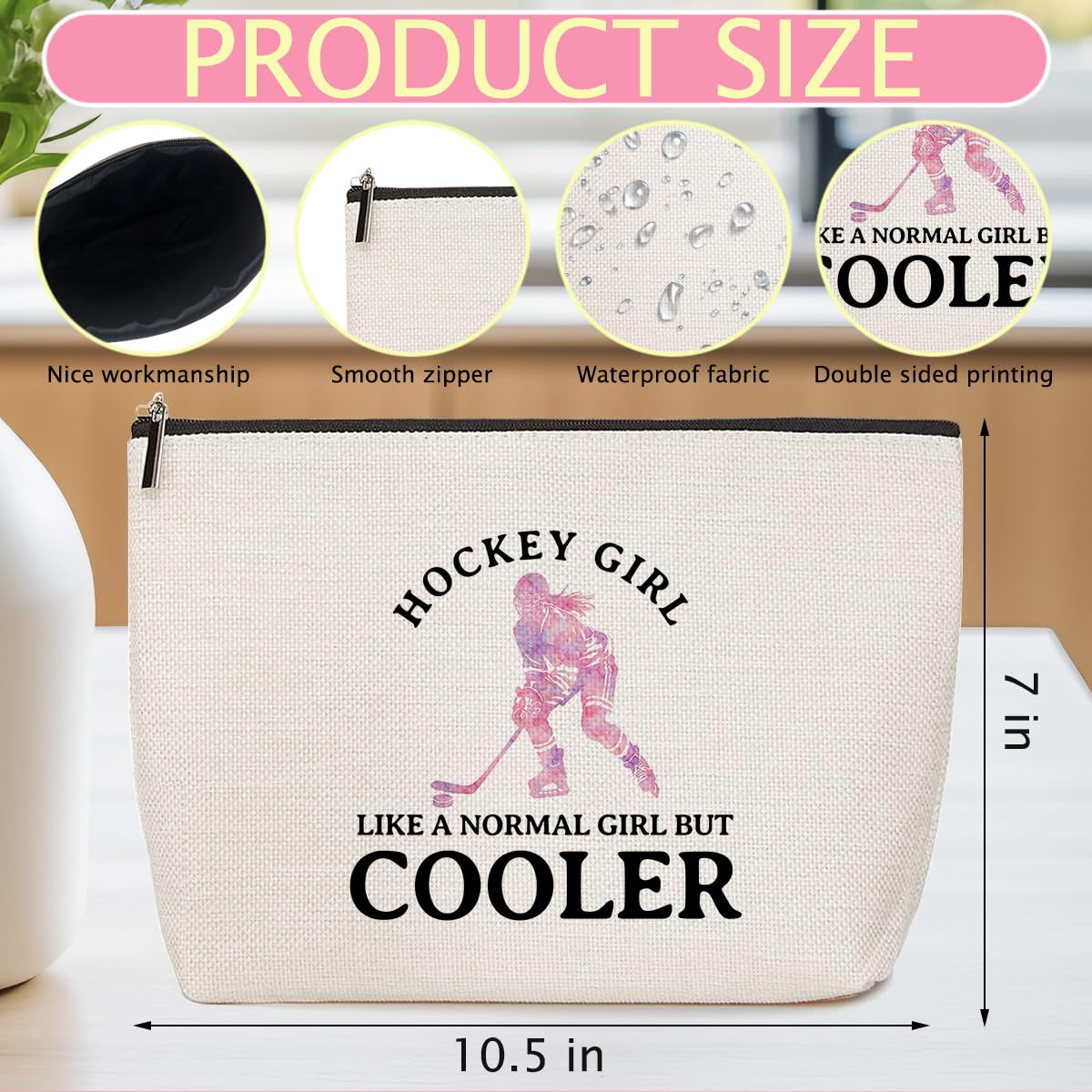 Funny Housewife Makeup Bag Gag Sarcastic Gifts Cosmetic Bags for Women