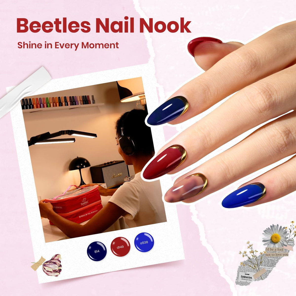 Beetles Cat Eye Gel Nail Polish Set, 36 Colors Magnetic Fall Gel Polish Kit