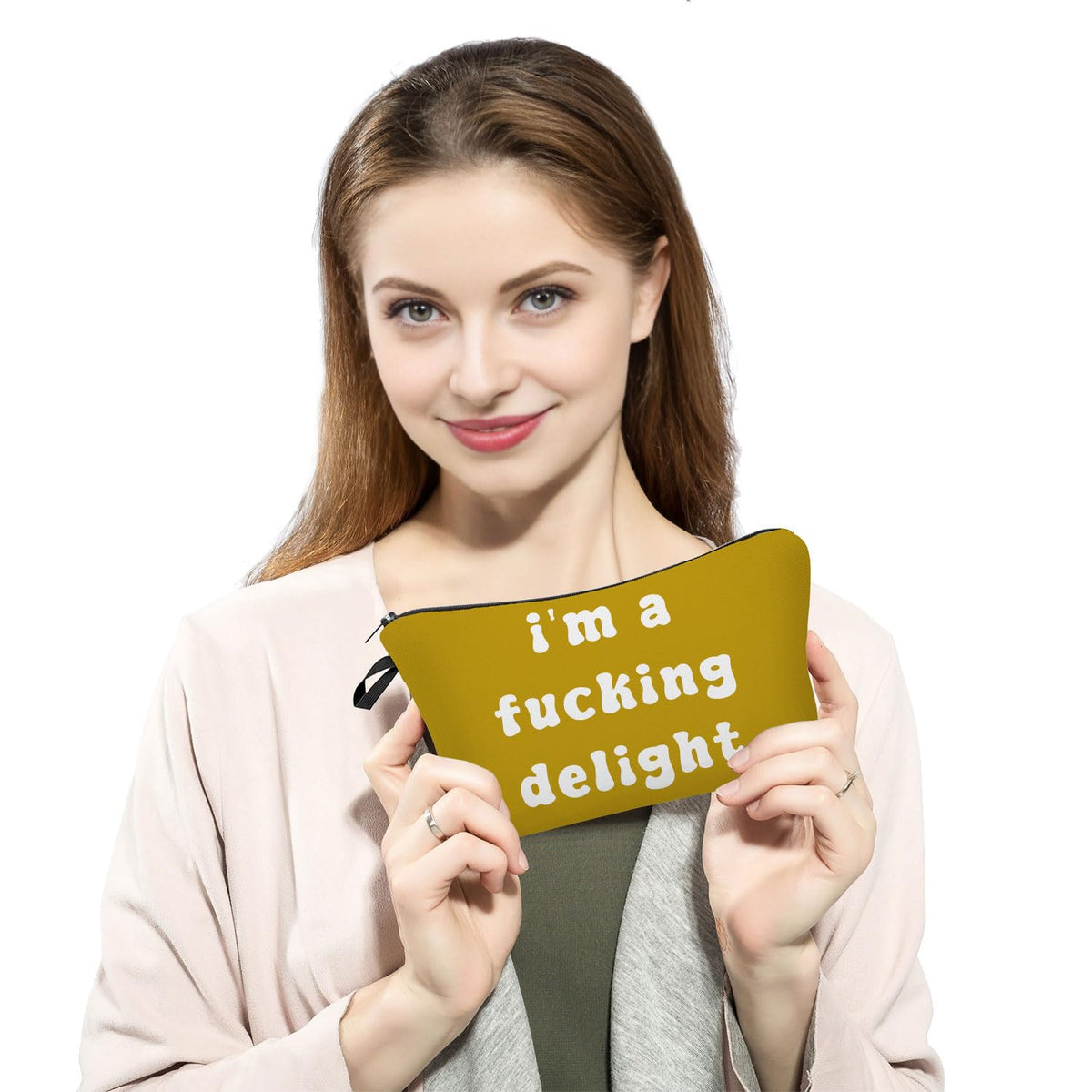 Funny Quote Print Small Cosmetic Bag -1