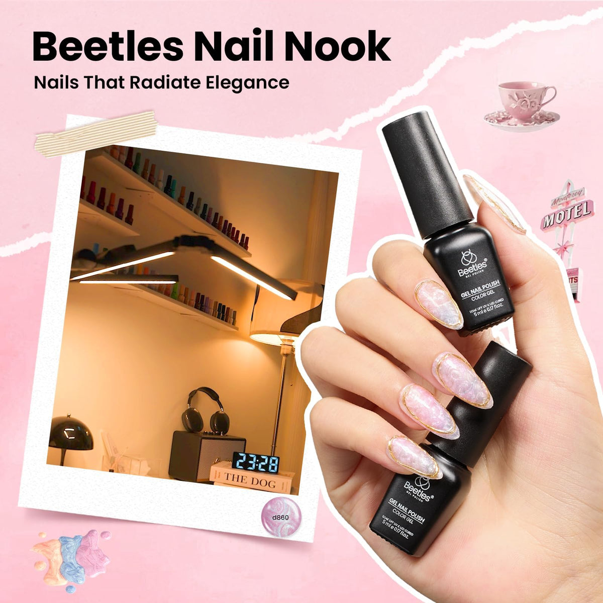Beetles Cat Eye Gel Nail Polish Set, 36 Colors Magnetic Fall Gel Polish Kit