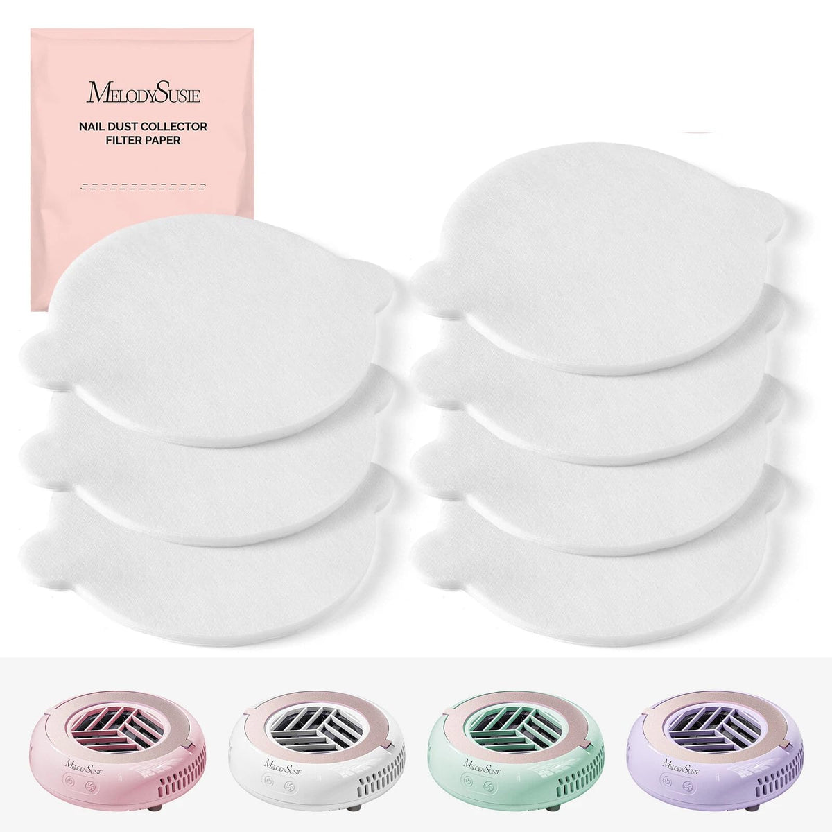 MelodySusie Pocket-Sized Nail Dust Collector HProA for Gel Polish Removal