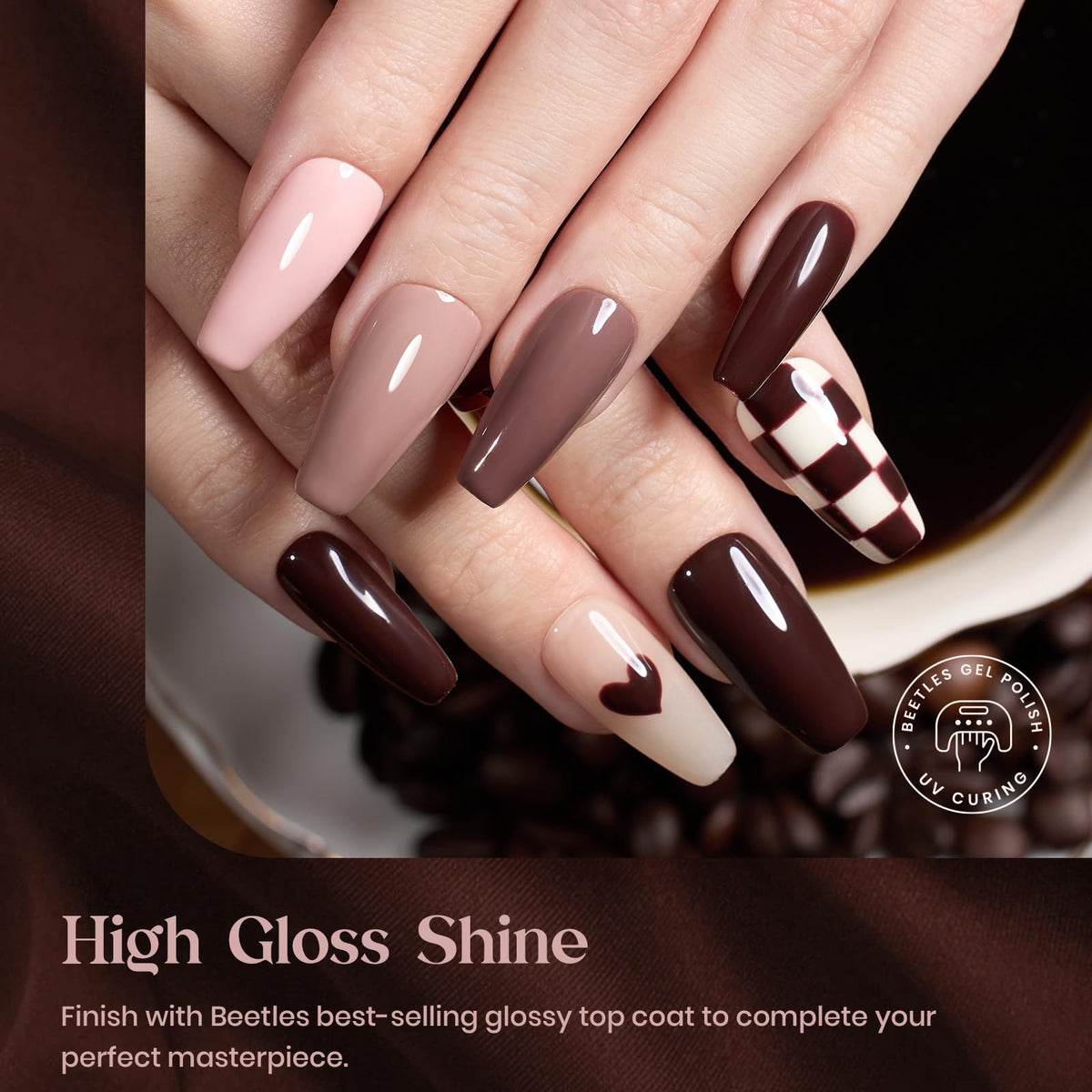 beetles Gel Polish Whispers of Love Jelly Gel Nail Polish Set, 6 Colors