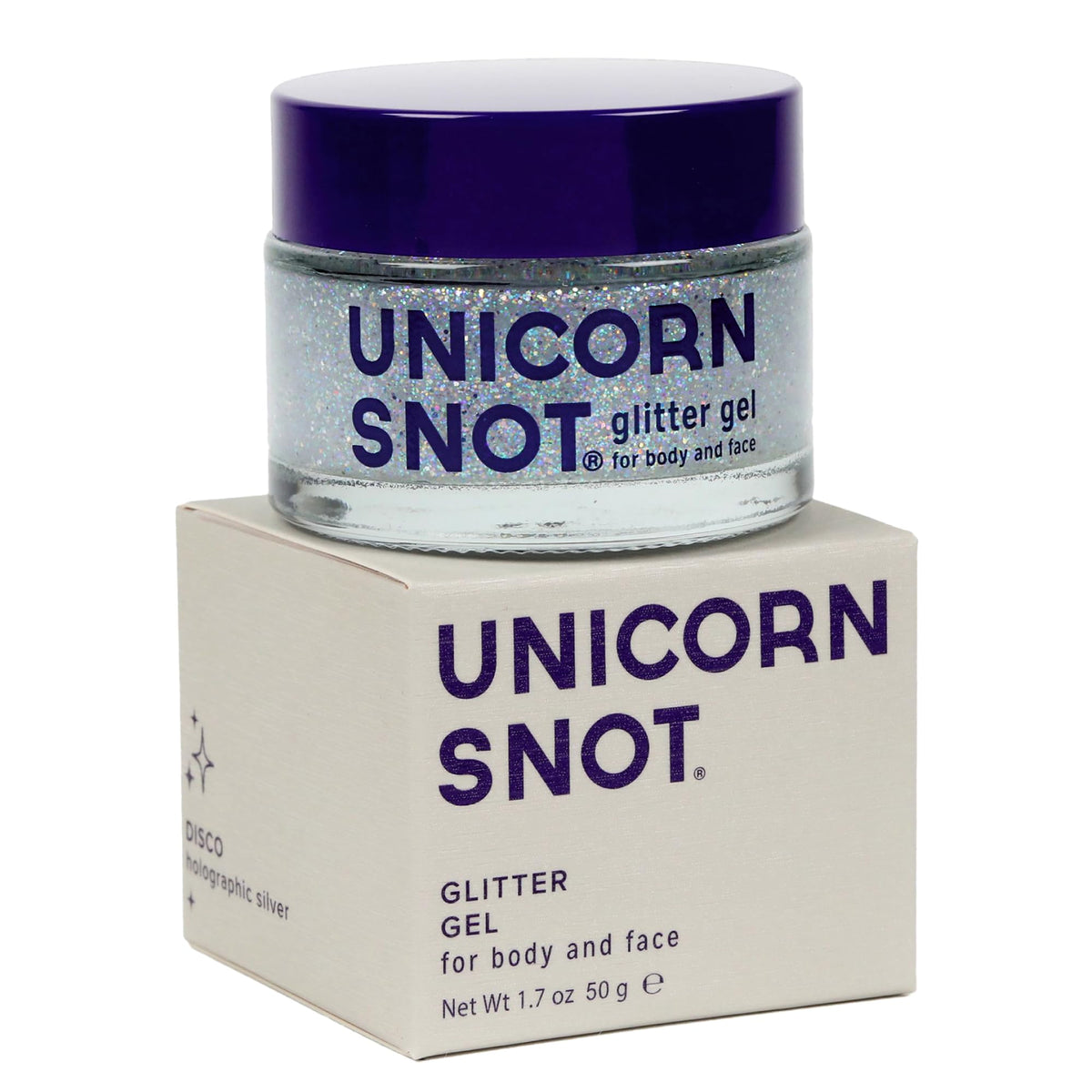 UNICORN SNOT Holographic Face Glitter & Body Glitter Gel | Hair Glitter, Vegan & Cruelty Free, 1.7 oz Pink Glitter (Flamingo)