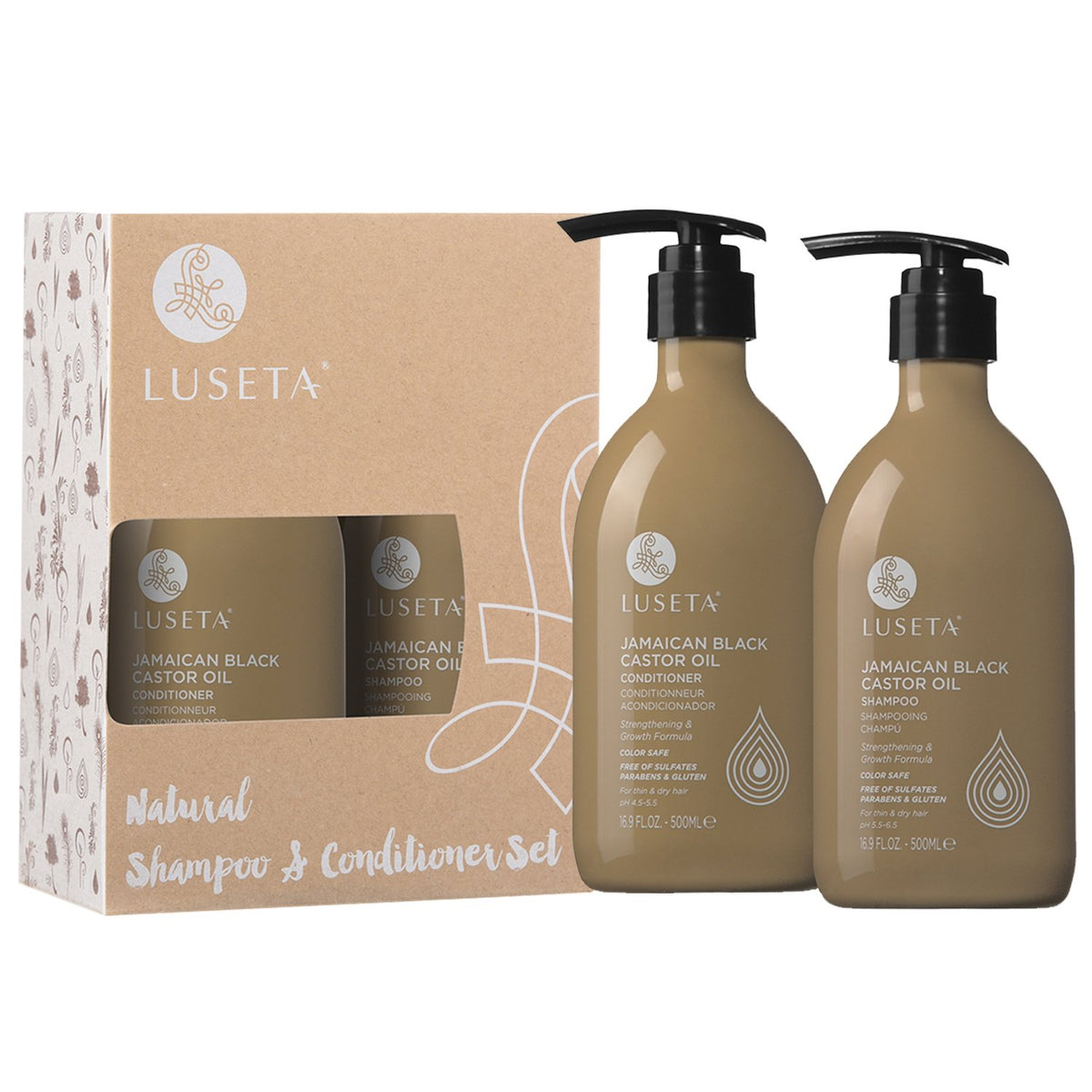 Luseta Biotin Shampoo and Conditioner Set, Thickening for Thinning Hair