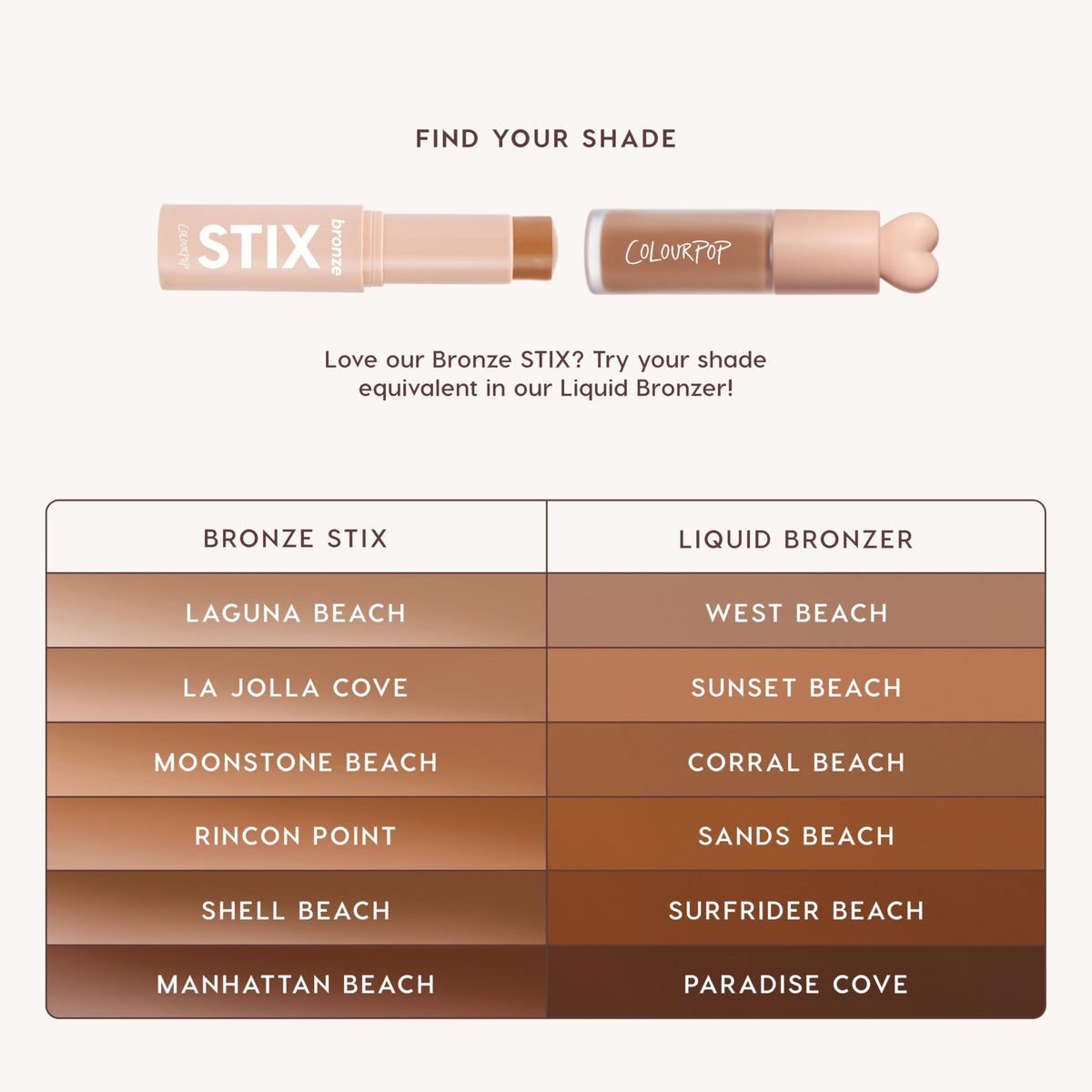 ColourPop Liquid Bronzer for Face - Buildable, Lightweight Liquid Contour + Makeup Bronzer - Blendable, Hydrating Formula with Squalane + Vitamin E - Cool Toned Neutral Tan, West Beach (0.27 oz)