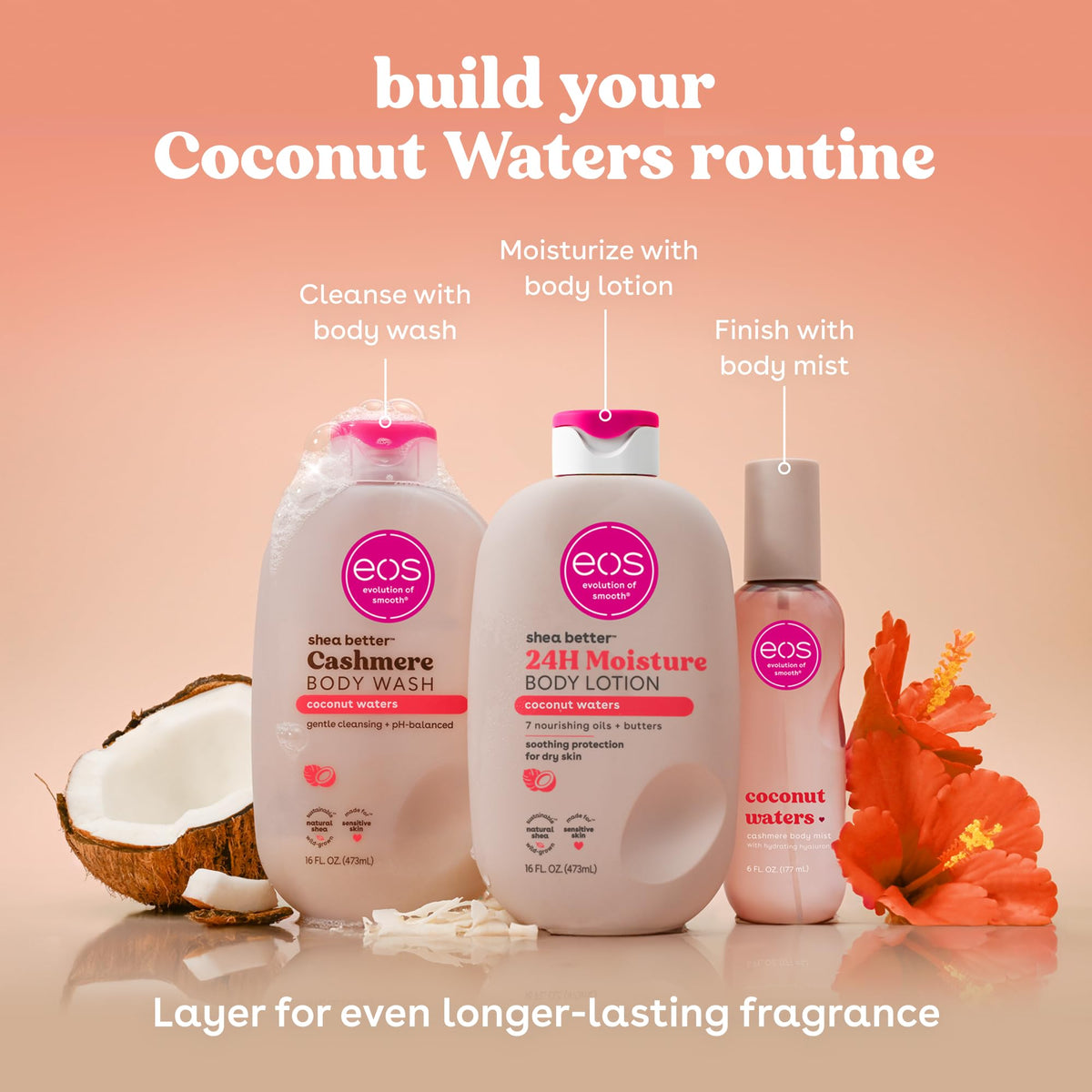 eos Natural Shea Better Body Lotion, Fresh & Cozy, 16 fl oz