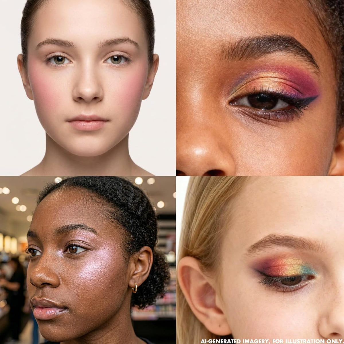 Alice in Wonderland 55-Well Face Palette, Eyeshadow, Ages 13+