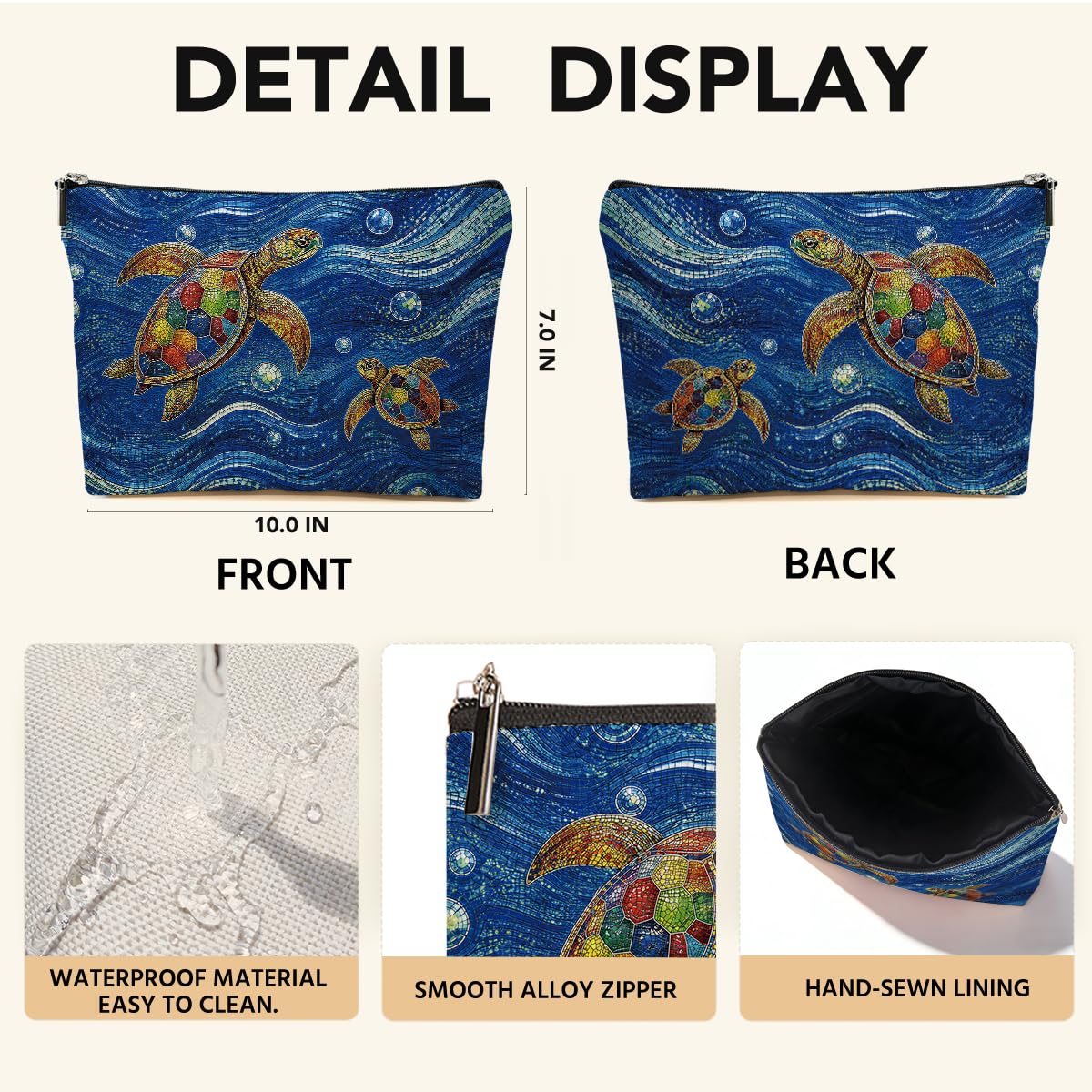 Funny Poisons Makeup Bag, Witchy Gifts Cosmetic Bag Travel Toiletry Bags