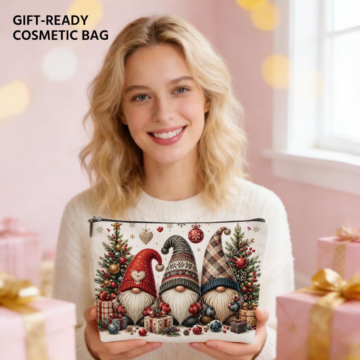 Funny Poisons Makeup Bag, Witchy Gifts Cosmetic Bag Travel Toiletry Bags