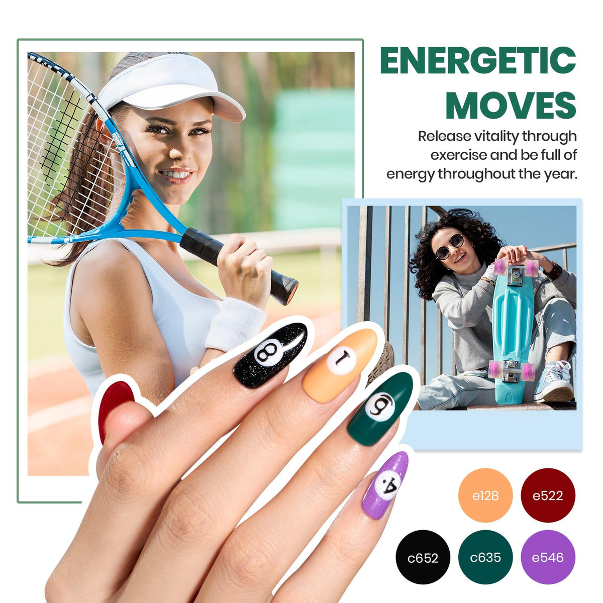 Beetles Gel Nail Polish Kit with U V Light - 80Pcs 55 Colors Gel Nail Kit