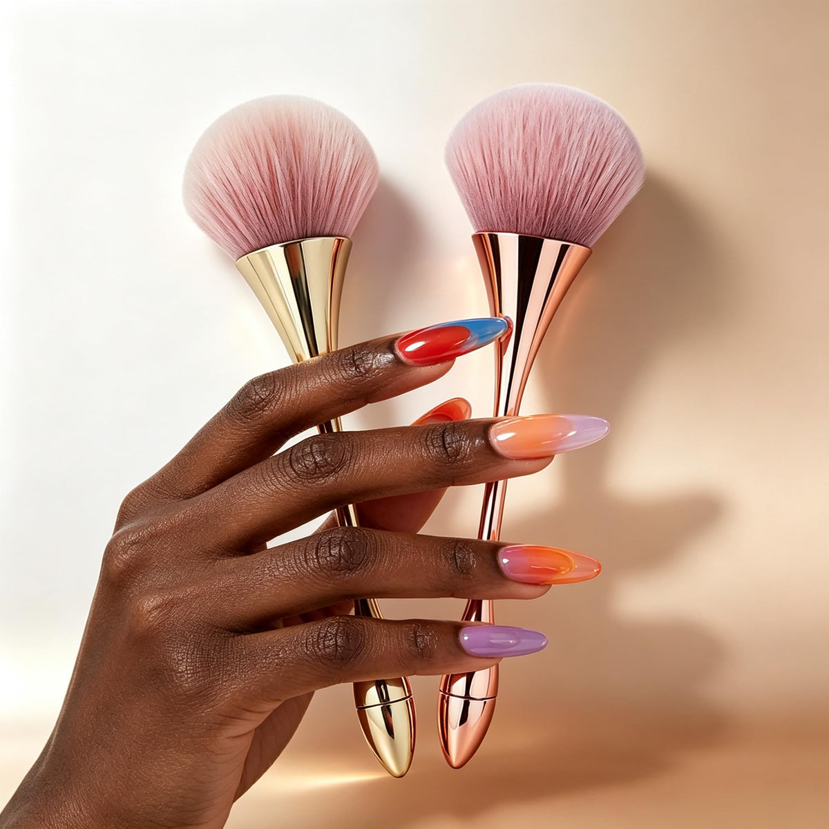 5 Pcs Nail Art Sculpture Pen Dual Tipped Silicone Nail Tools Nail Art Silicone Brushes for Design Nail Carving Drawing Shaping Effect