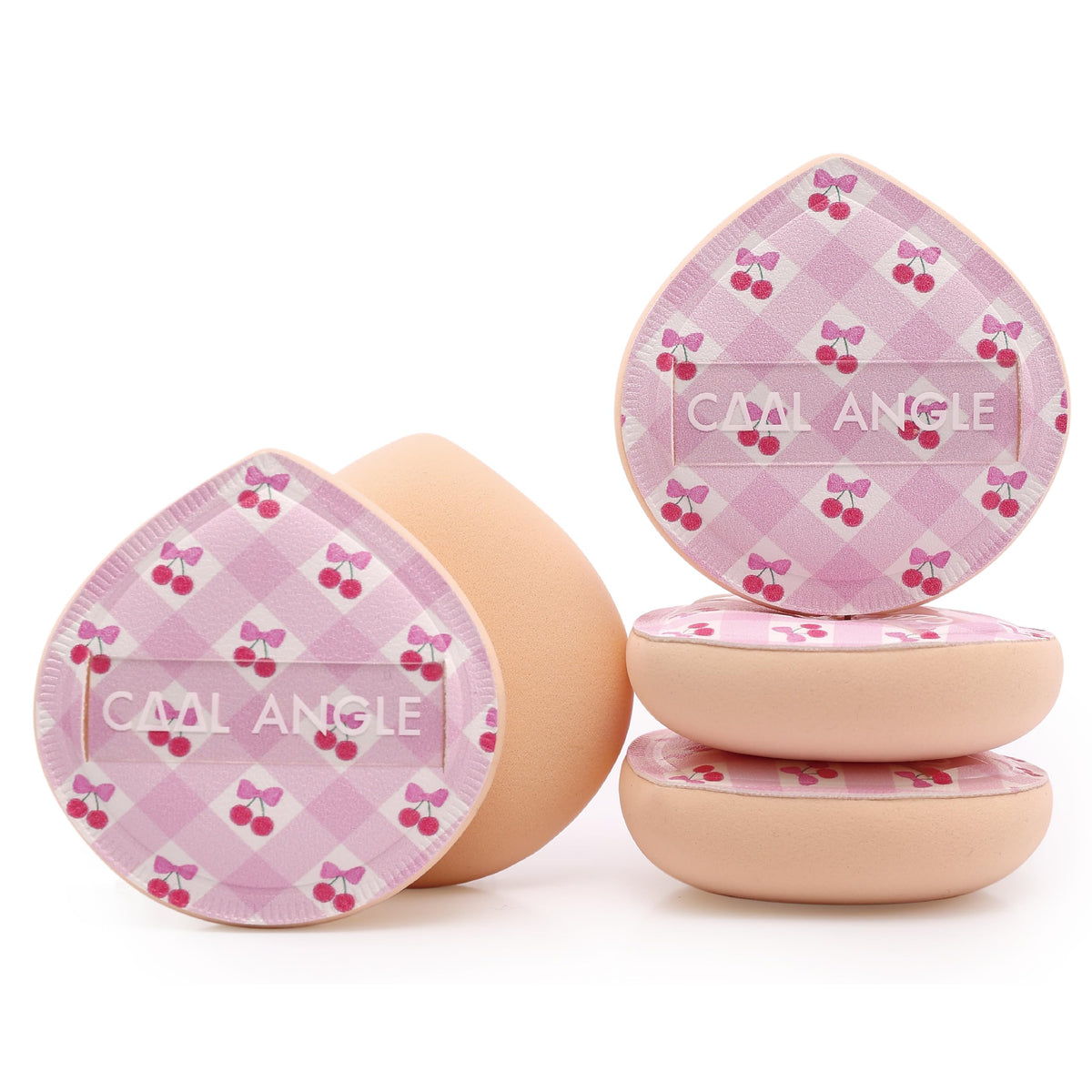 COOL-ANGLE Makeup Blender Sponges, Latex-Free, 5Pcs Medium Green