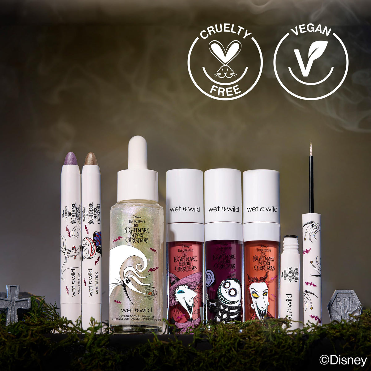 wet n wild Disney Villains PR Box, 14-Piece Makeup & Accessories Collection, Limited Edition Storybook Set, Cruelty-Free