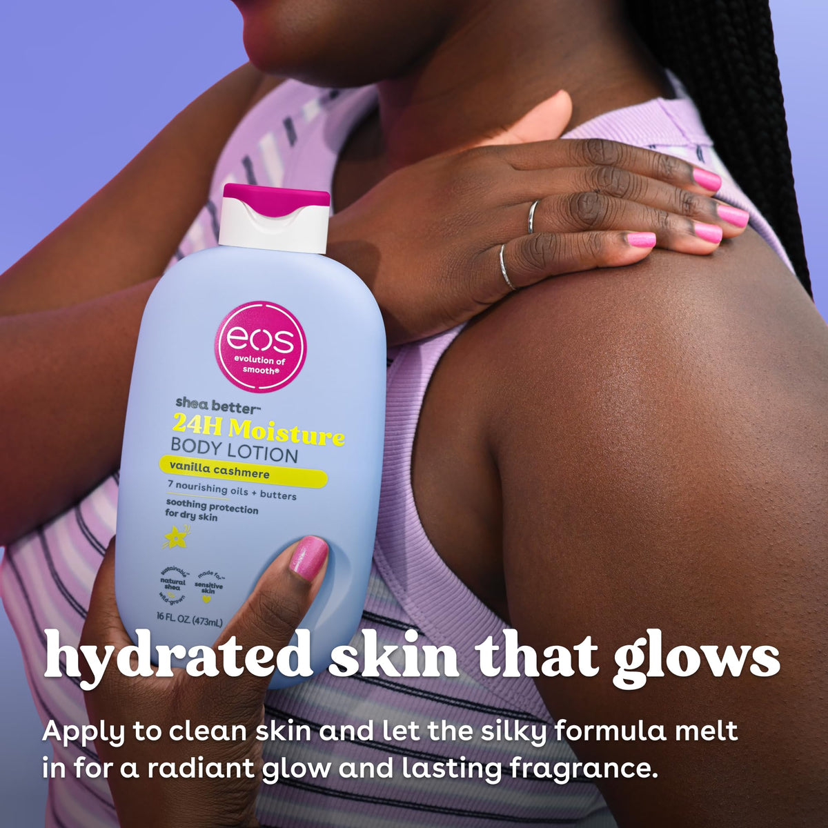 eos Natural Shea Better Body Lotion, Fresh & Cozy, 16 fl oz