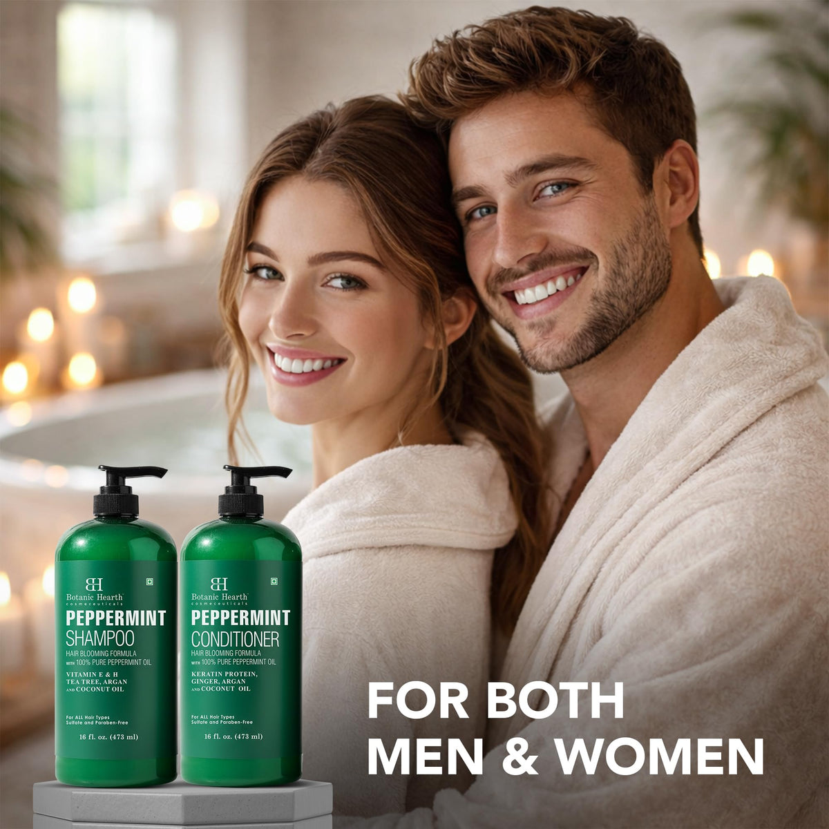 Botanic Hearth Tea Tree Shampoo And Conditioner Set - 16 Fl oz Each