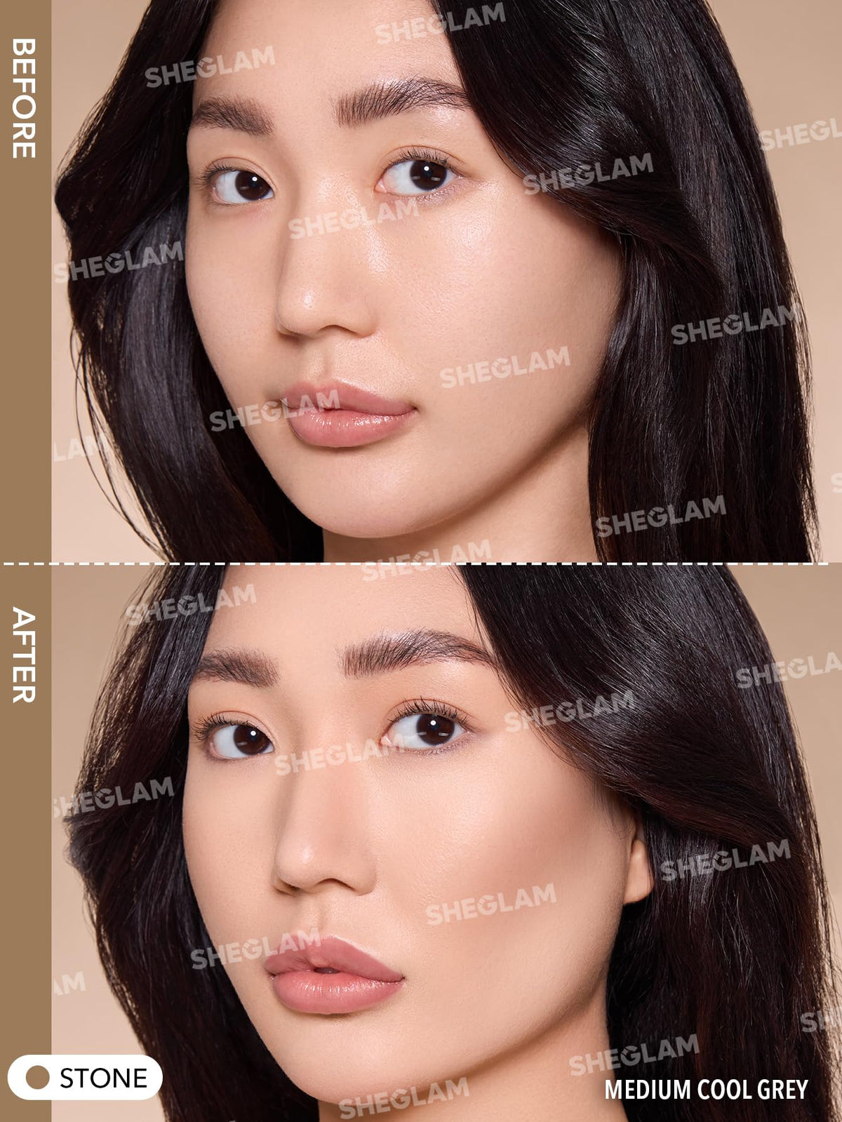 SHEGLAM Sun Sculpt Cool Toned Liquid Contour Stick Long Lasting Cream Bronzer Makeup - 01 Soft Tan