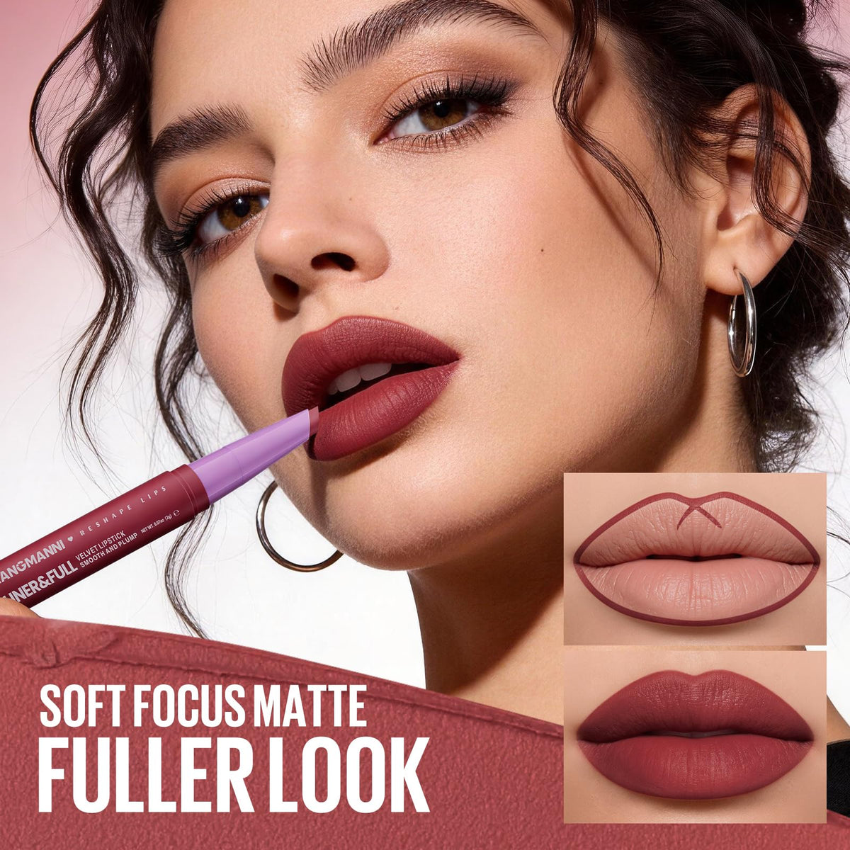 12Pcs Matte Liquid Lipstick and Lip Liner Set, Lip Makeup Combo (Set A)