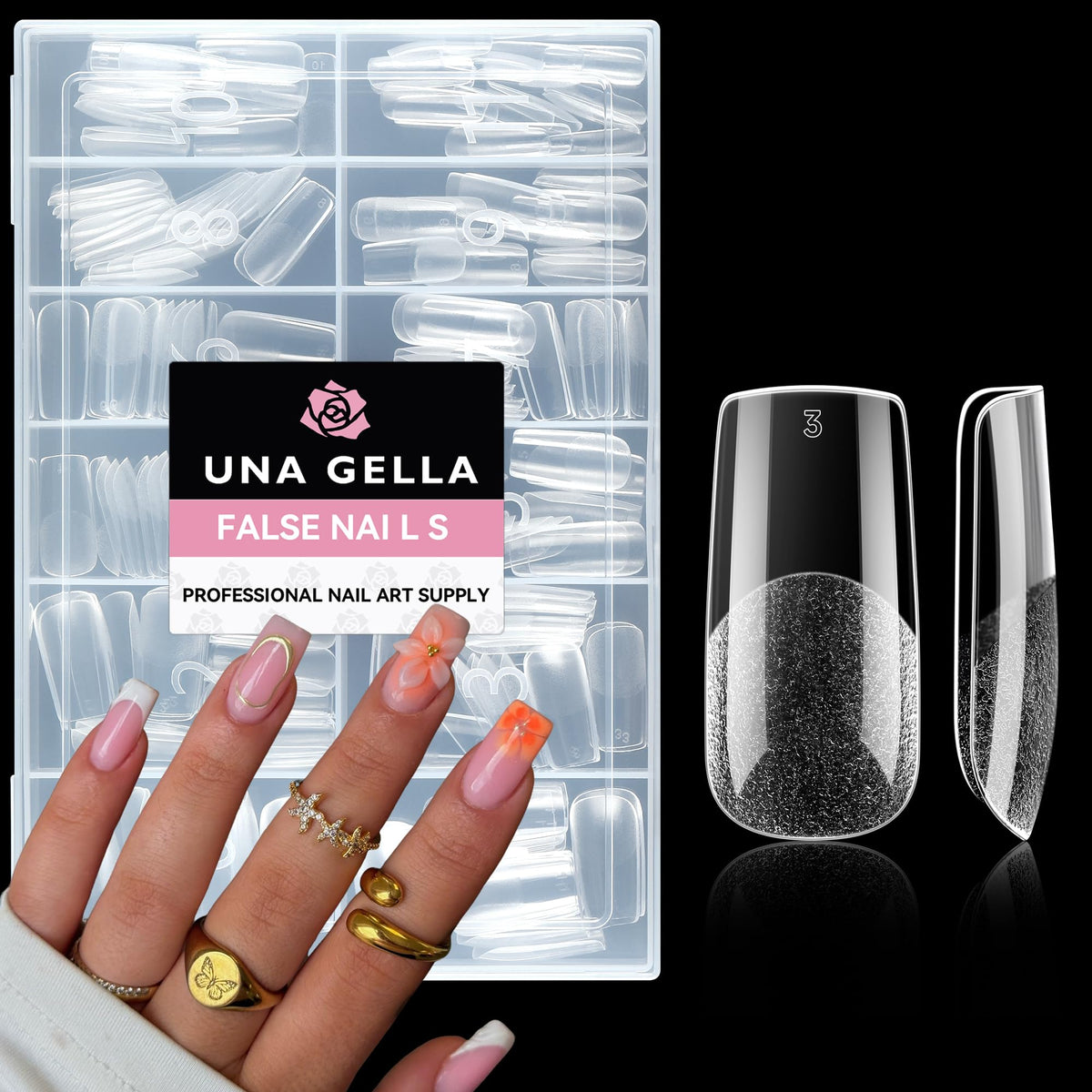 UNA GELLA Solid Nail Glue Super Strong for Press On Nails & Nail Tips 15g