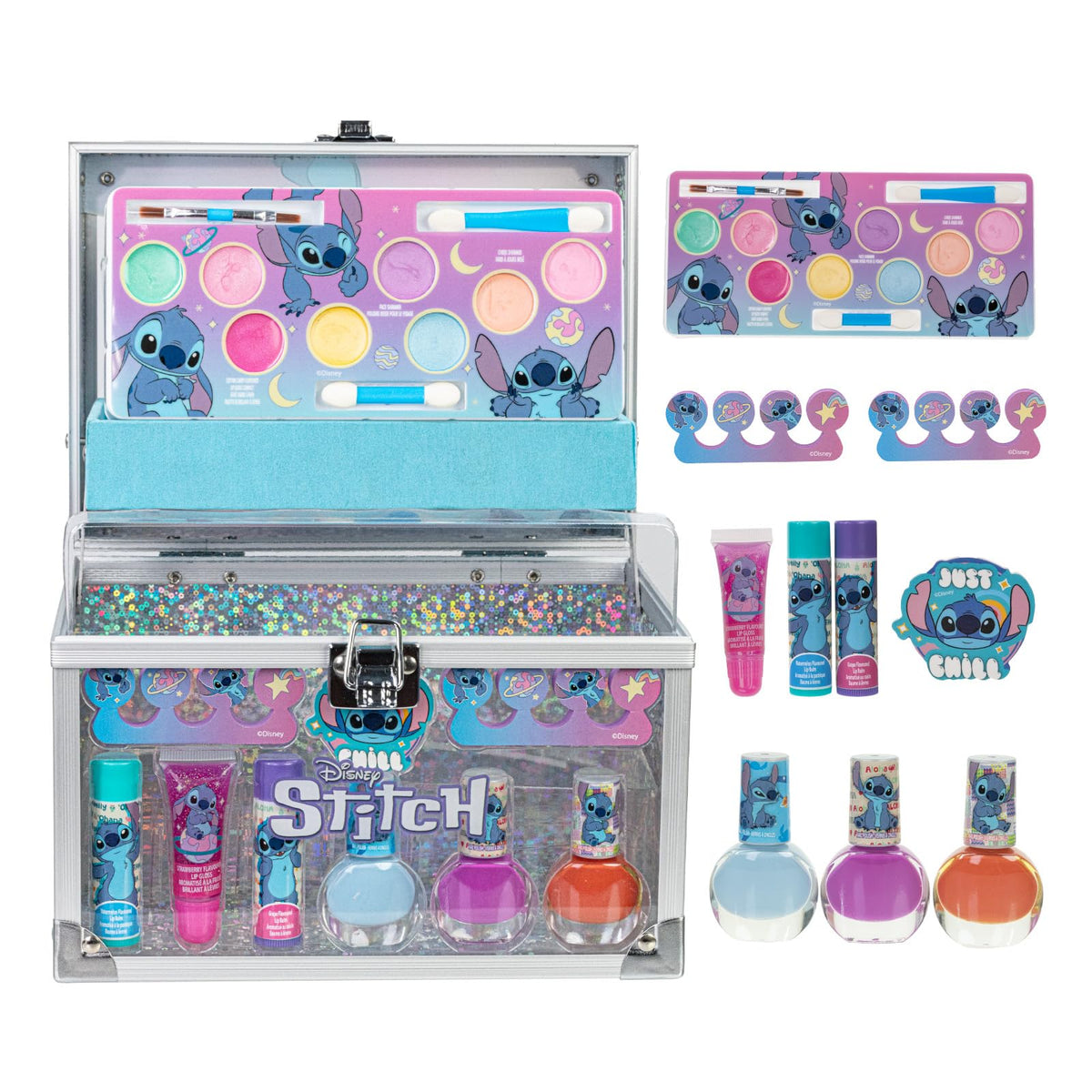 Hello Kitty Train Case Beauty Set with Washable Makeup, Ages 3+