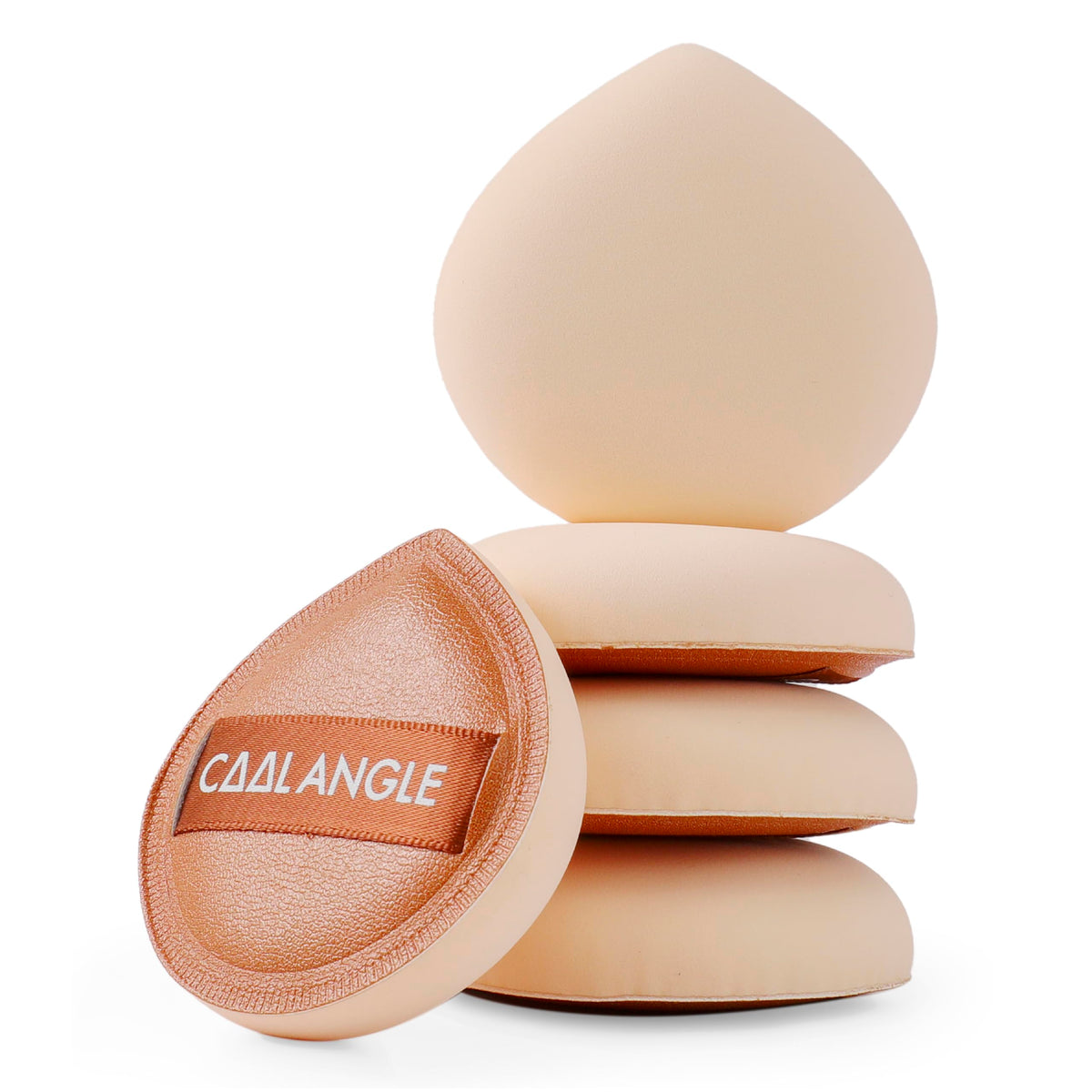 COOL-ANGLE Makeup Blender Sponges, Latex-Free, 5Pcs Medium Green