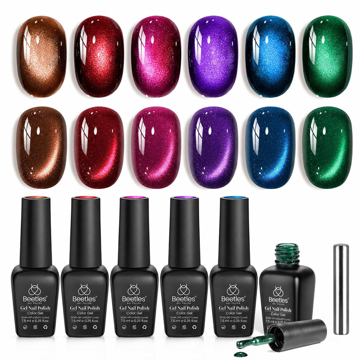 beetles Gel Polish Whispers of Love Jelly Gel Nail Polish Set, 6 Colors