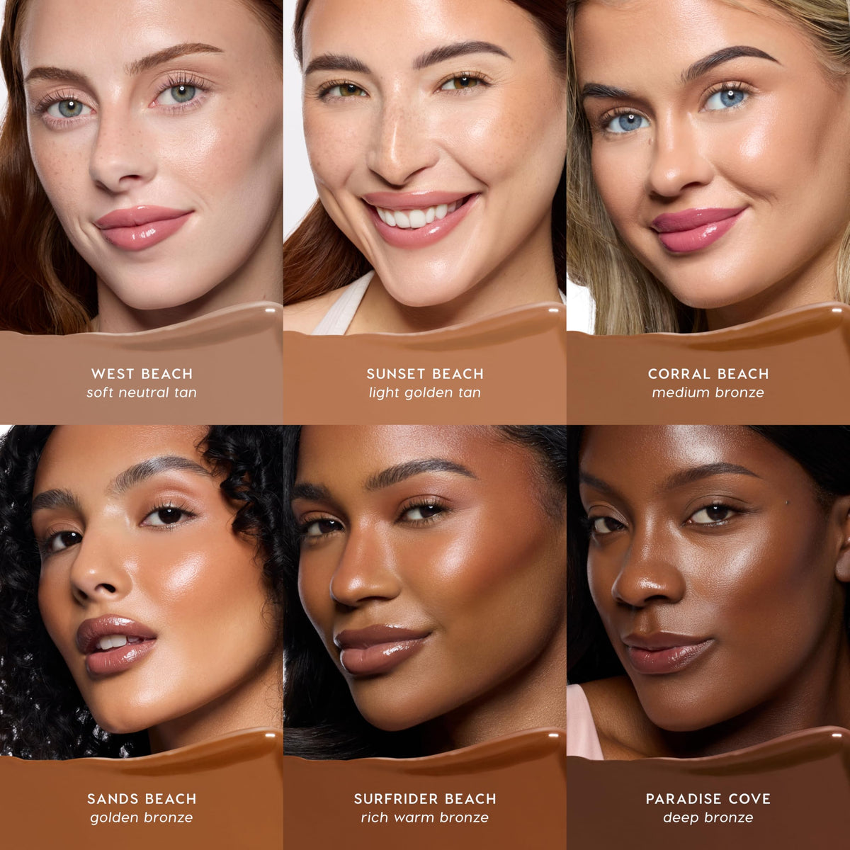 ColourPop Liquid Bronzer for Face - Buildable, Lightweight Liquid Contour + Makeup Bronzer - Blendable, Hydrating Formula with Squalane + Vitamin E - Cool Toned Neutral Tan, West Beach (0.27 oz)