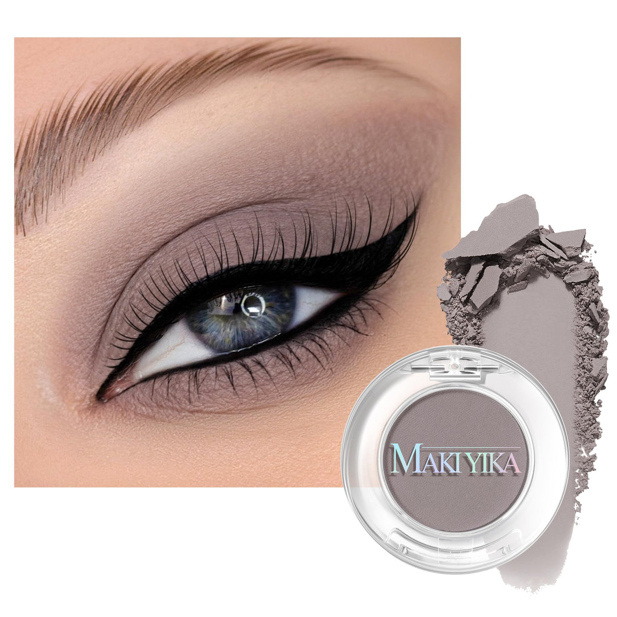 MAKI YIKA Black Red Eyeshadows Dark Red Black Grey Eye Shadows Palette