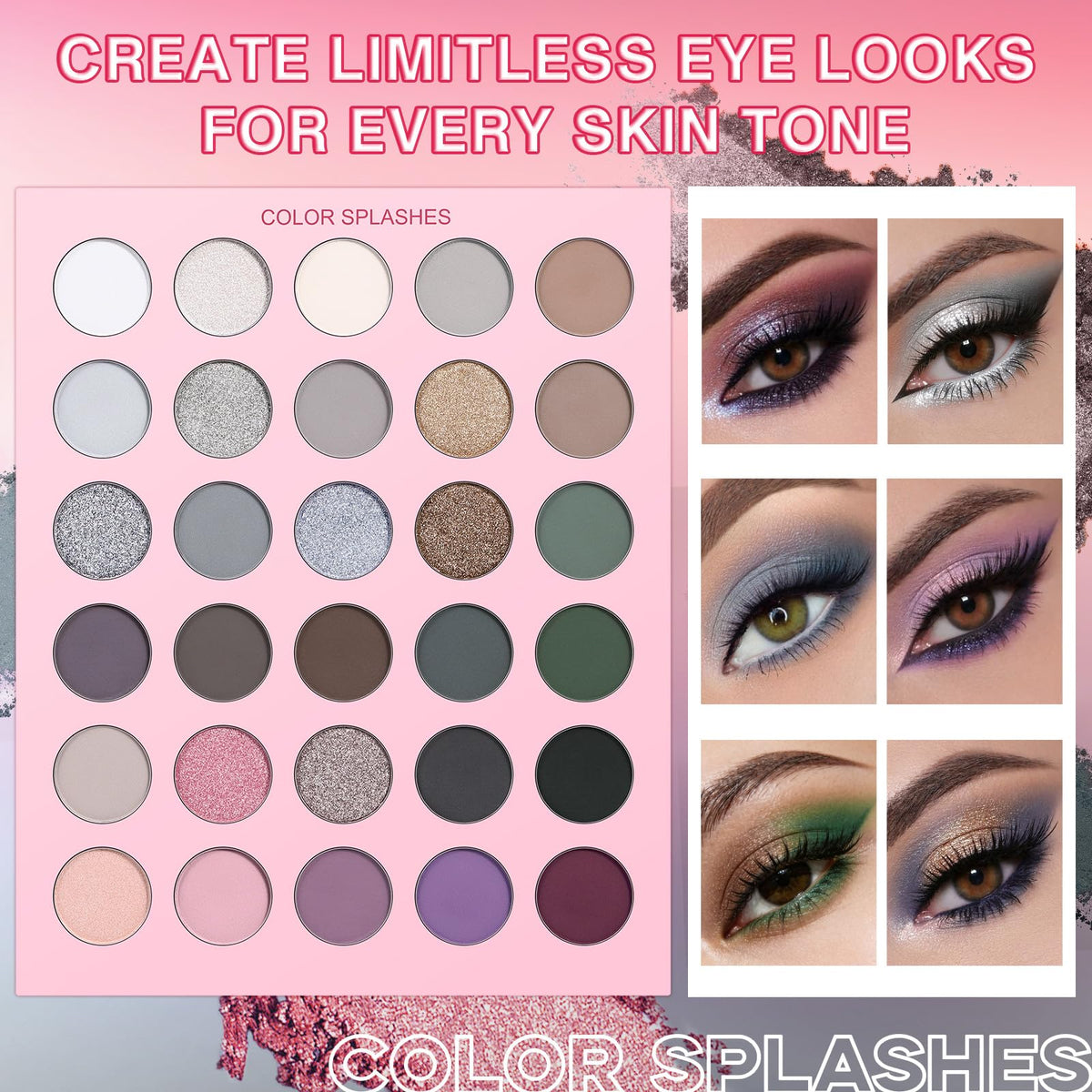 UCANBE 86 Colors Nude Eyeshadow Palette with 15pcs Makeup Brushes Set, Matte Glitter Long Lasting Highly Pigmented Waterproof Colorful Eye Shadow Contour Blush Powder Highlighter All in One