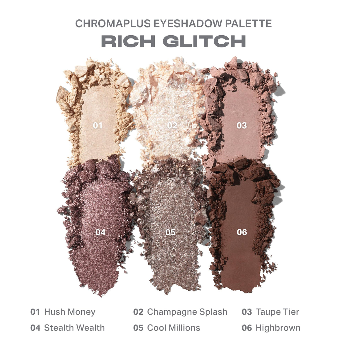 Morphe ChromaPlus 6-Pan Eyeshadow Palette - High Pigment Eye Makeup with Shimmer, Matte & Metallic Eye Shadow - Neutral Eyeshadow Makeup Collection for All-Day Wear - Outer Spice (0.26 oz)
